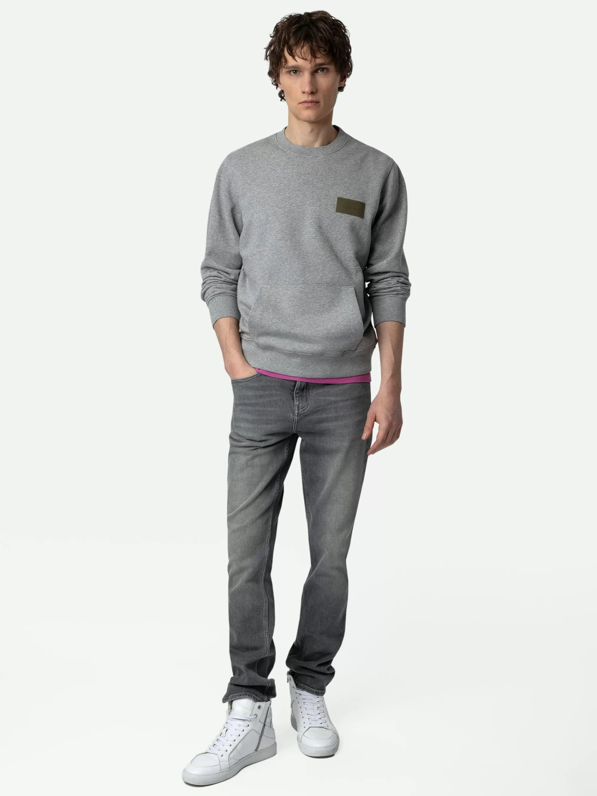 Spring/Summer 2024 | Sweatshirts | Zadig&Voltaire Aime Sweatshirt Gris chine