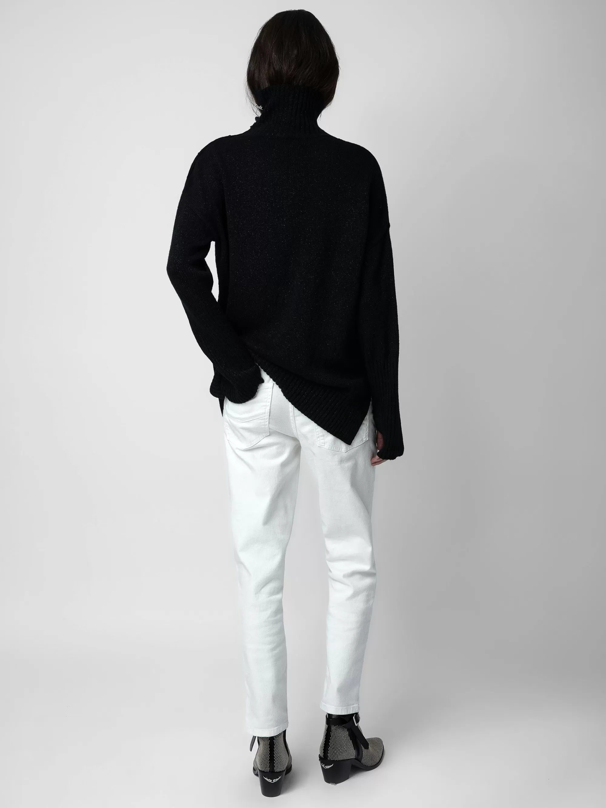 Sweaters & Cardigans | Cashmere | Zadig&Voltaire Alma Jewelled Cashmere Sweater Black