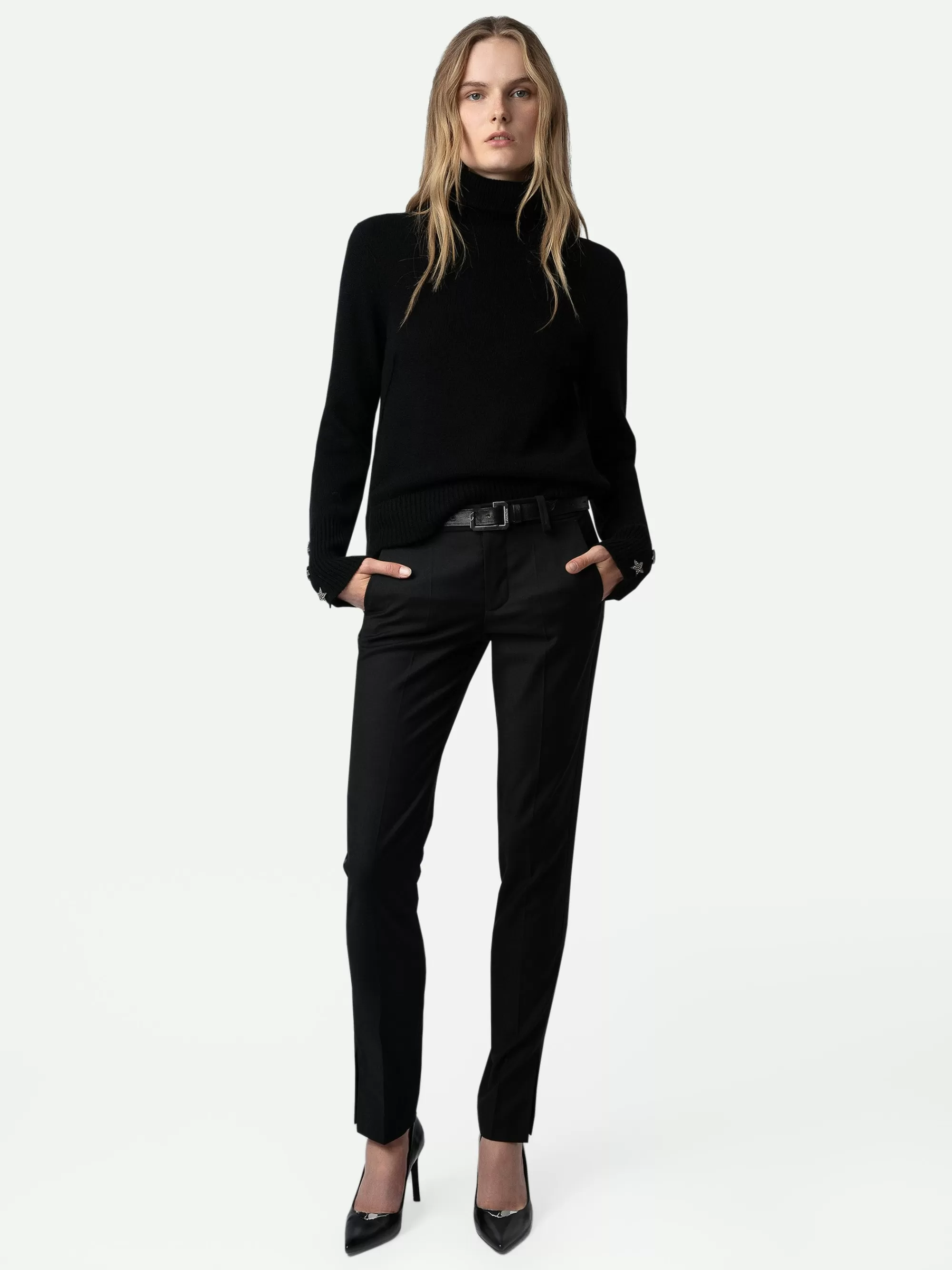 Sweaters & Cardigans | Cashmere | Zadig&Voltaire Boxy Jewelled Sweater Black