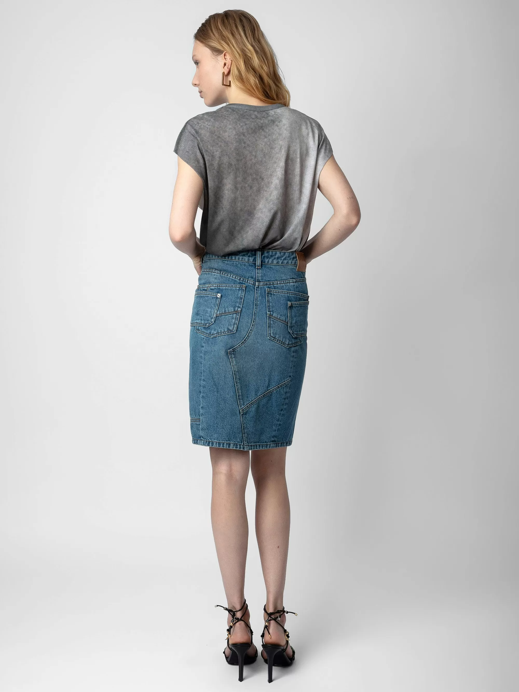 T-Shirts | Spring/Summer 2024 | Zadig&Voltaire Cecilia T-shirt Carbone