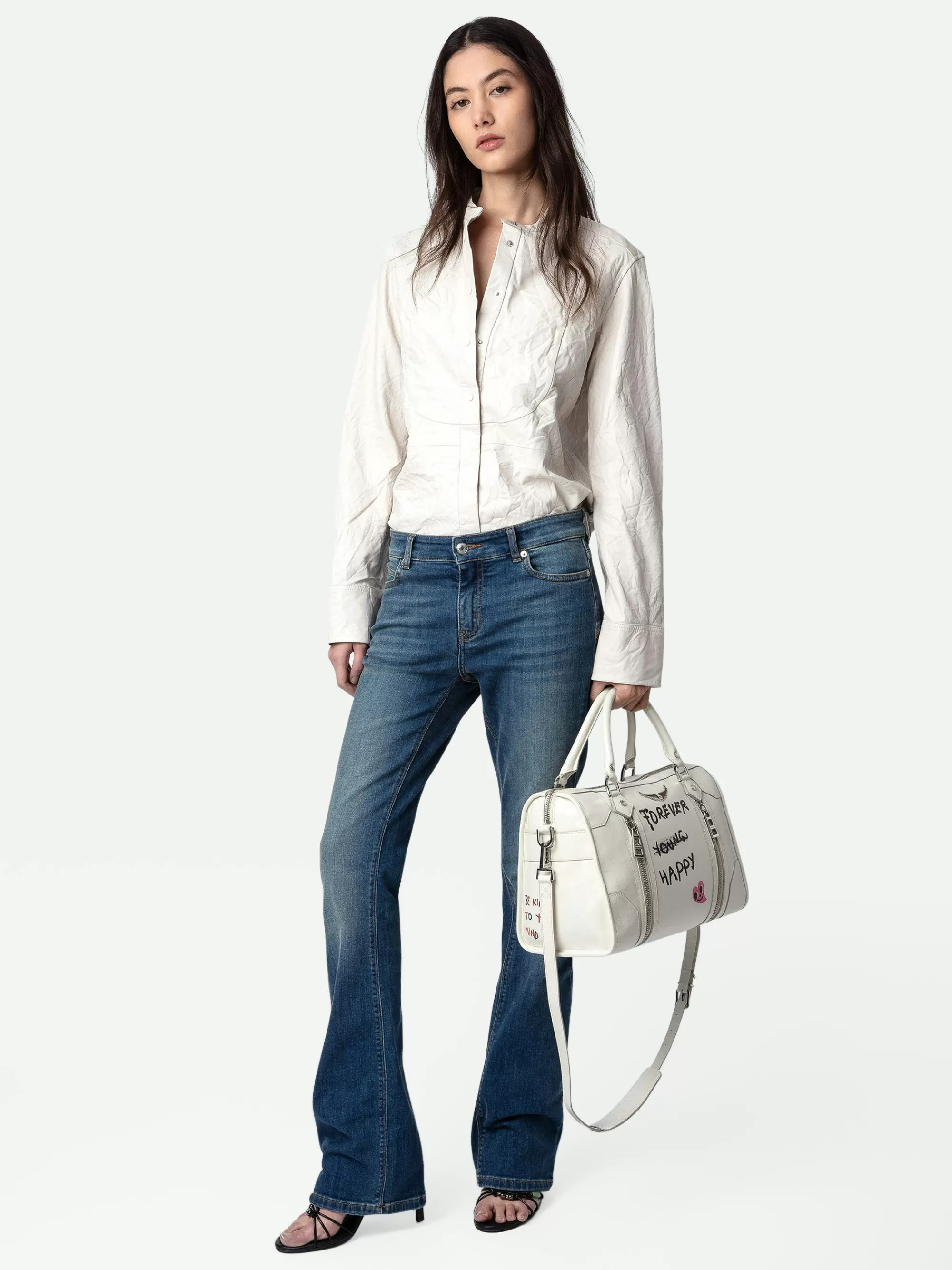 Tops & Shirts | Leather | Zadig&Voltaire Chic Crinkled Leather Shirt Judo