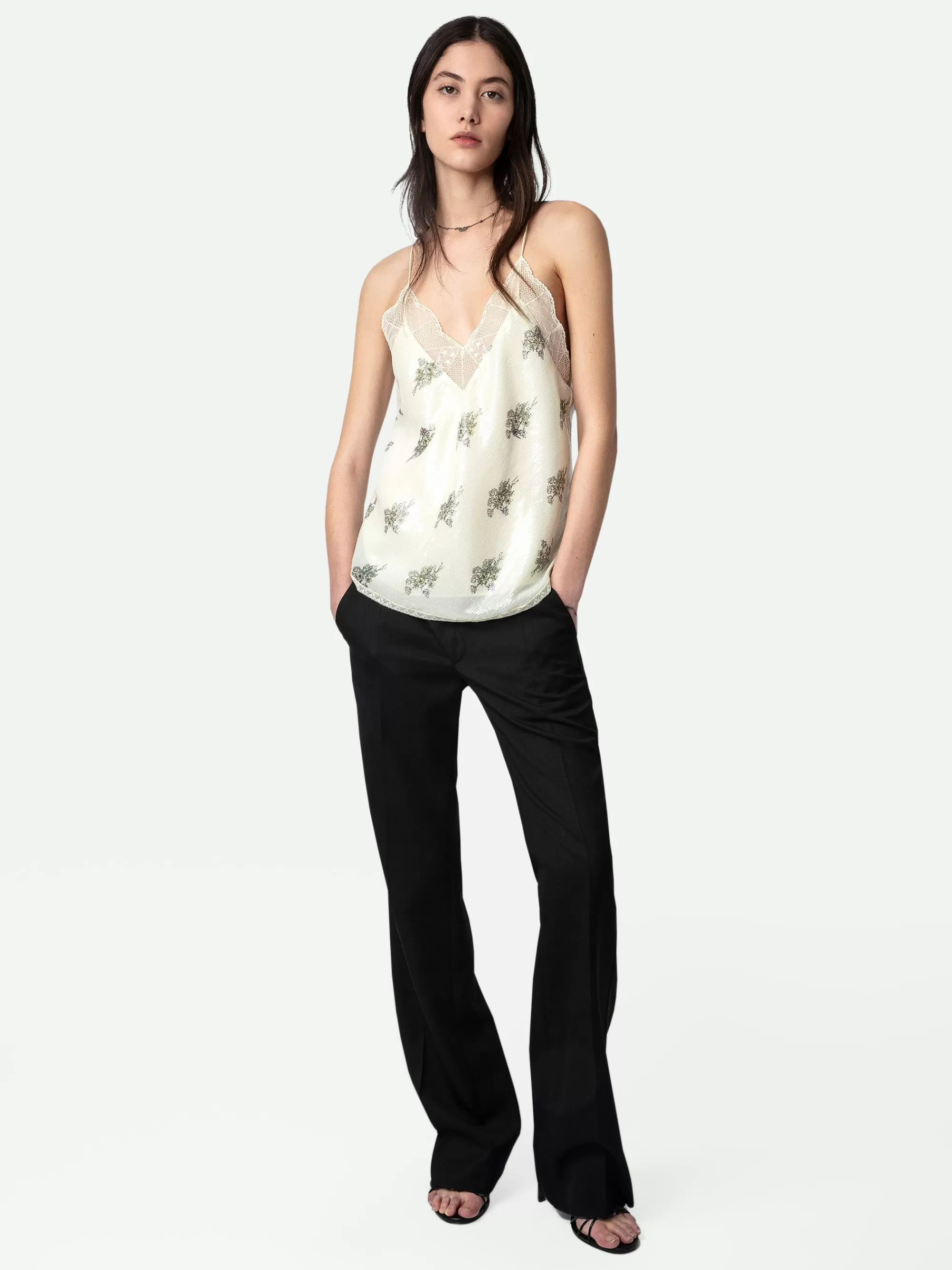 Tops & Shirts | Spring/Summer 2024 | Zadig&Voltaire Christy Camisole Mastic