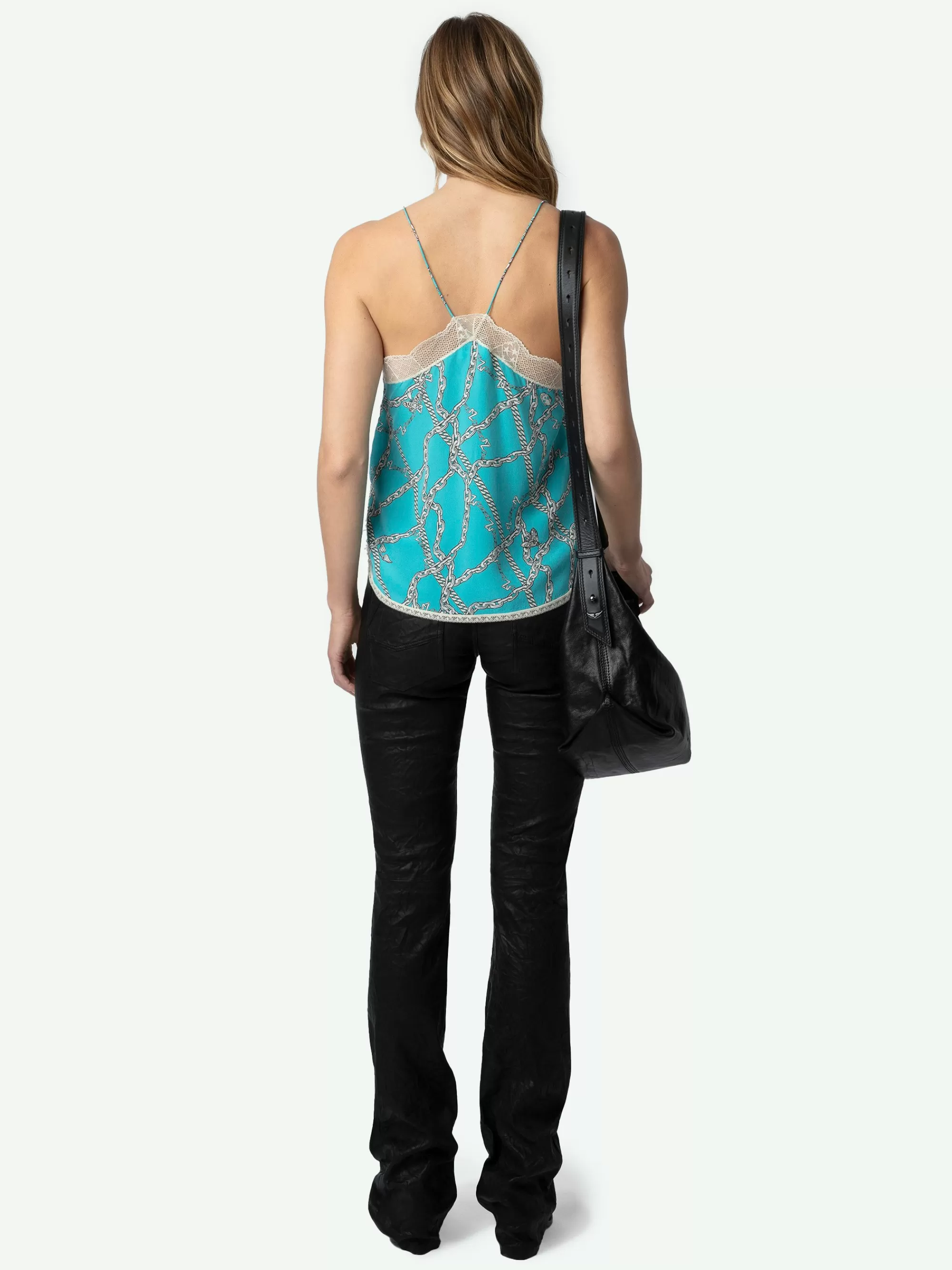 Tops & Shirts | Shop New In | Zadig&Voltaire Christy Silk Camisole Aqua