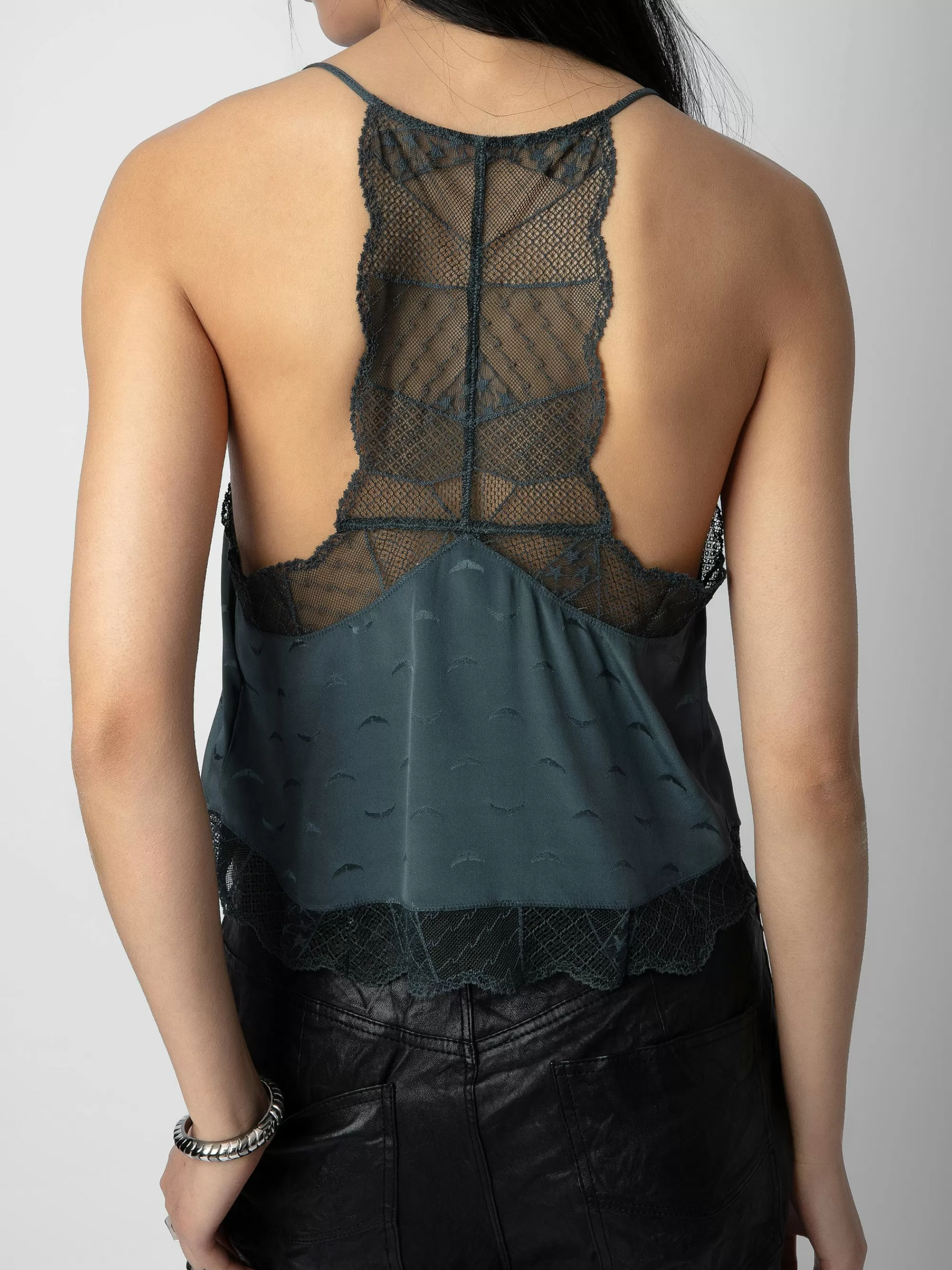 Tops & Shirts | Spring/Summer 2024 | Zadig&Voltaire Claudy Silk Jacquard Camisole Nori