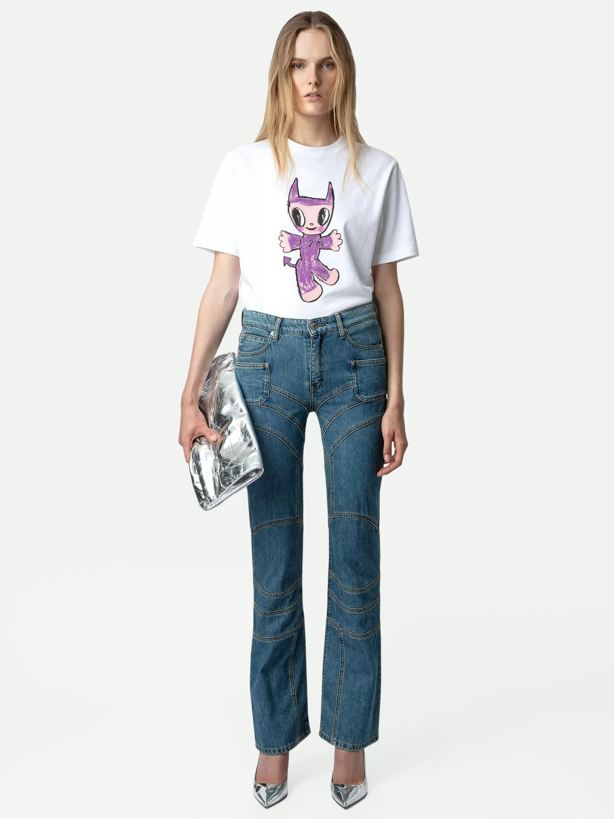 T-Shirts | Shop New In | Zadig&Voltaire Edwin Devil T-shirt White