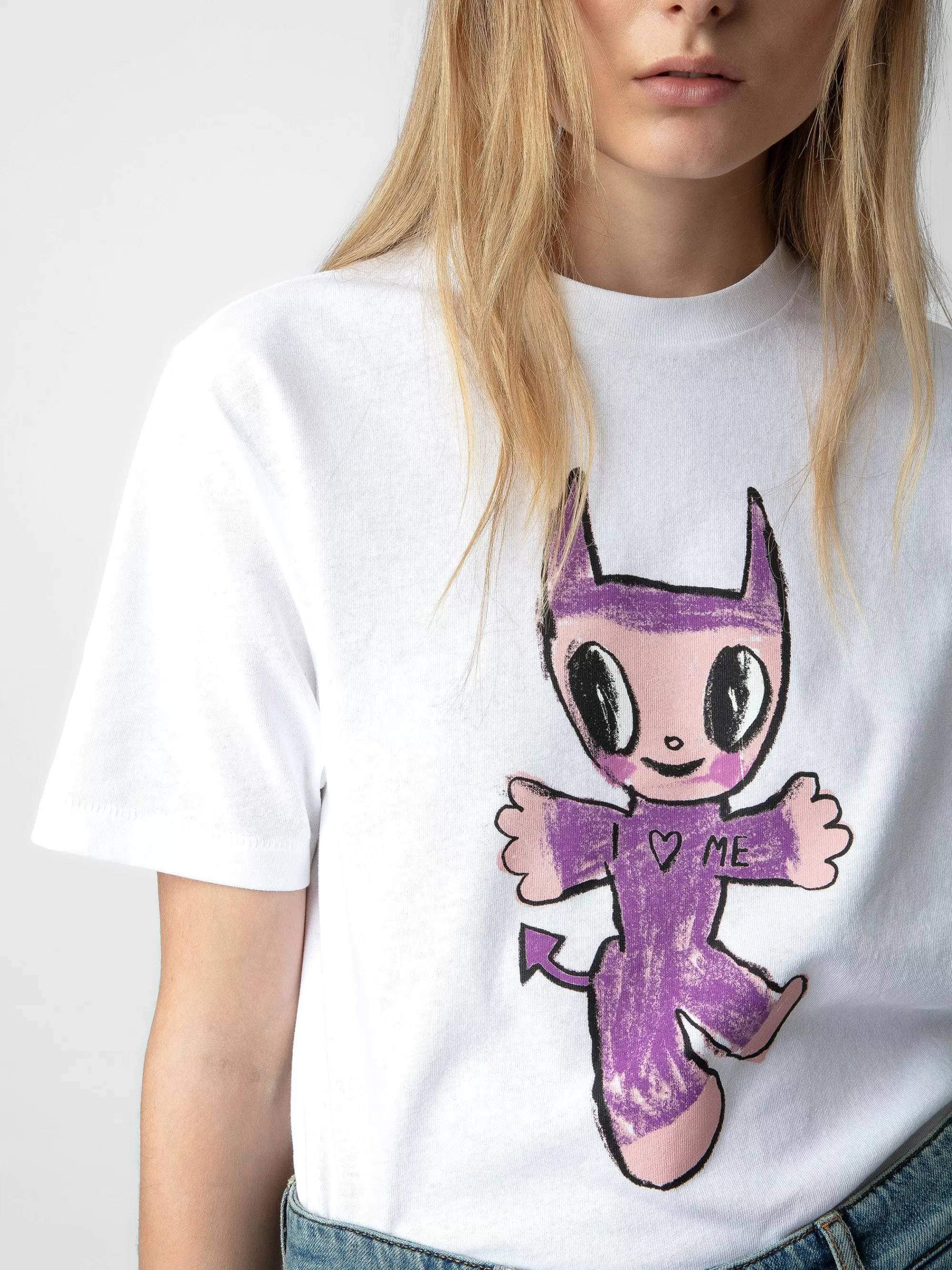 T-Shirts | Shop New In | Zadig&Voltaire Edwin Devil T-shirt White