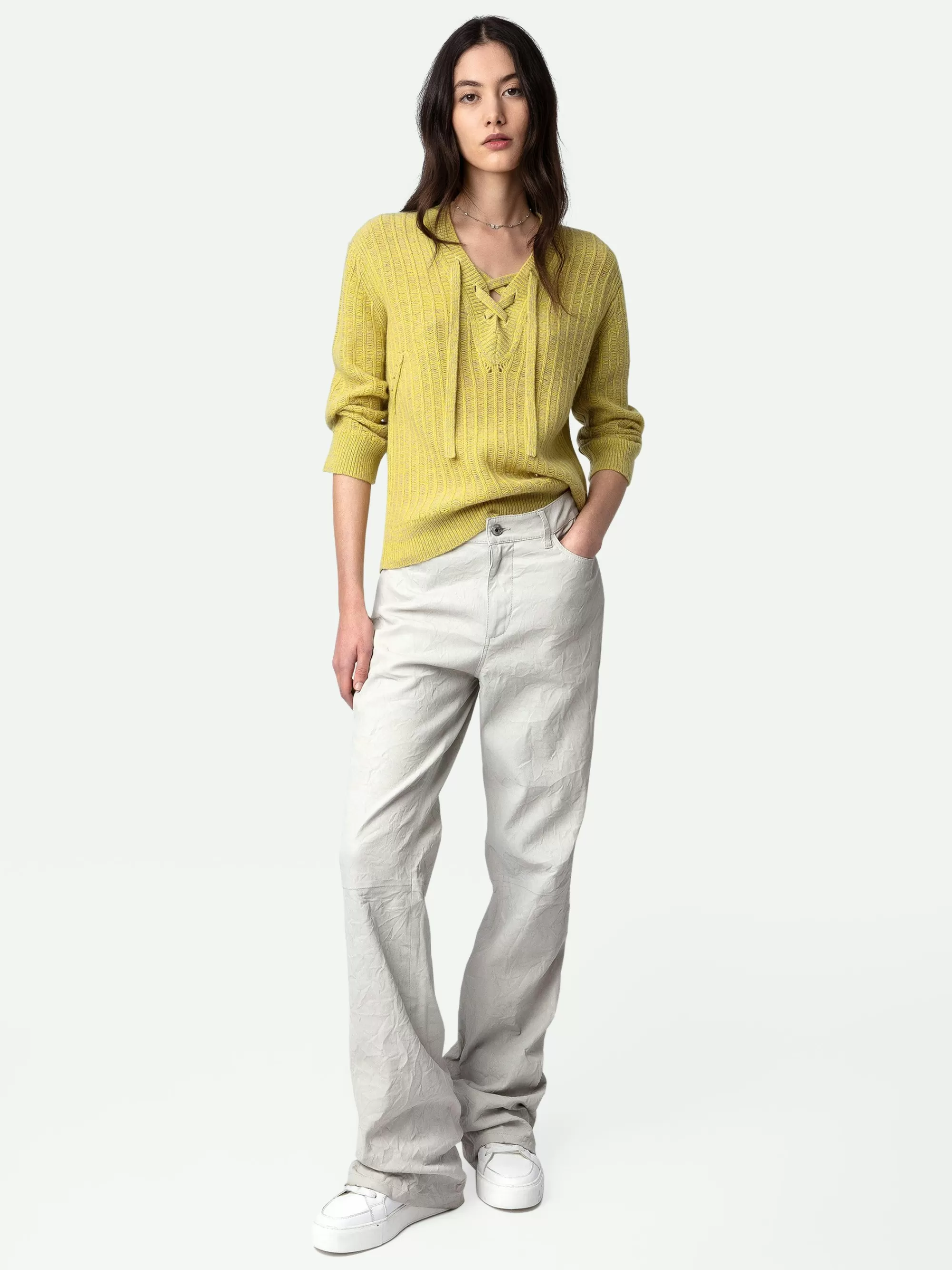 Sweaters & Cardigans | Spring/Summer 2024 | Zadig&Voltaire Fanny Sweater Jaune