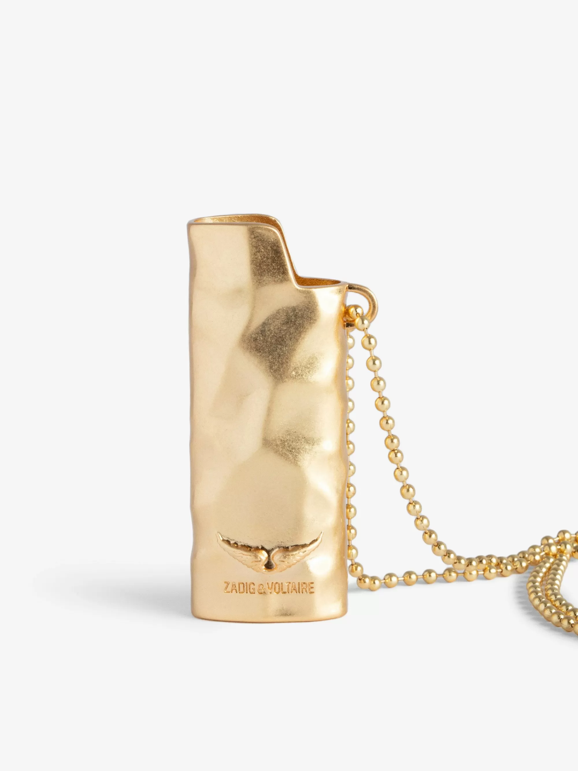 Spring/Summer 2024 | Zadig&Voltaire Heart On Fire Lighter Holder Old gold