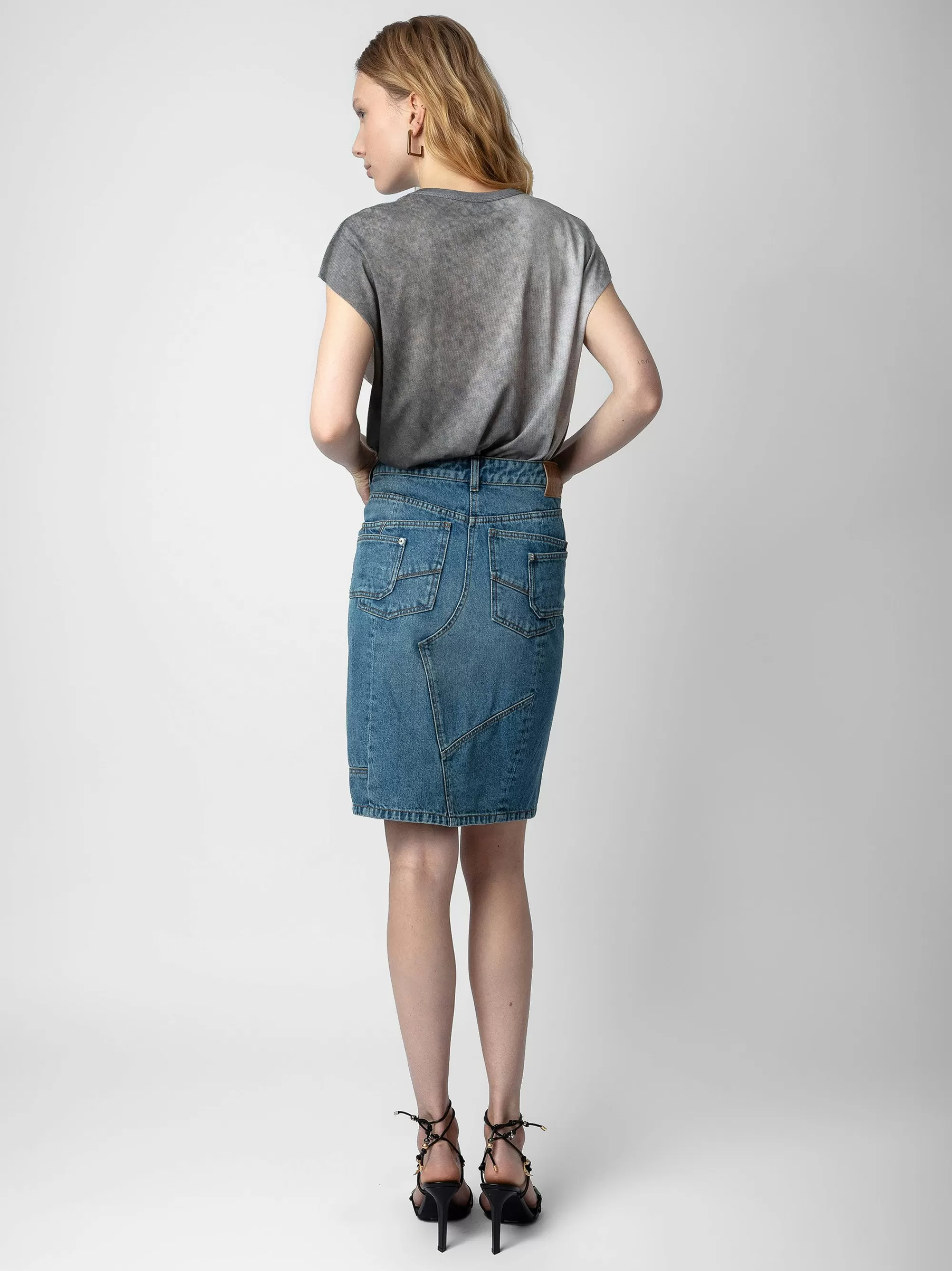 Dresses & Skirts | Denim | Zadig&Voltaire Jinko Denim Skirt Light blue