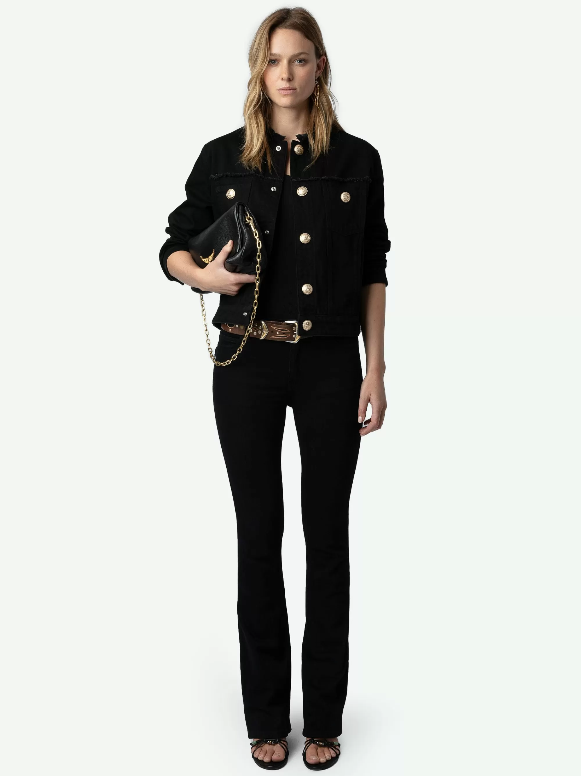 Jackets & Coats | Denim | Zadig&Voltaire Kaely Denim Jacket Black
