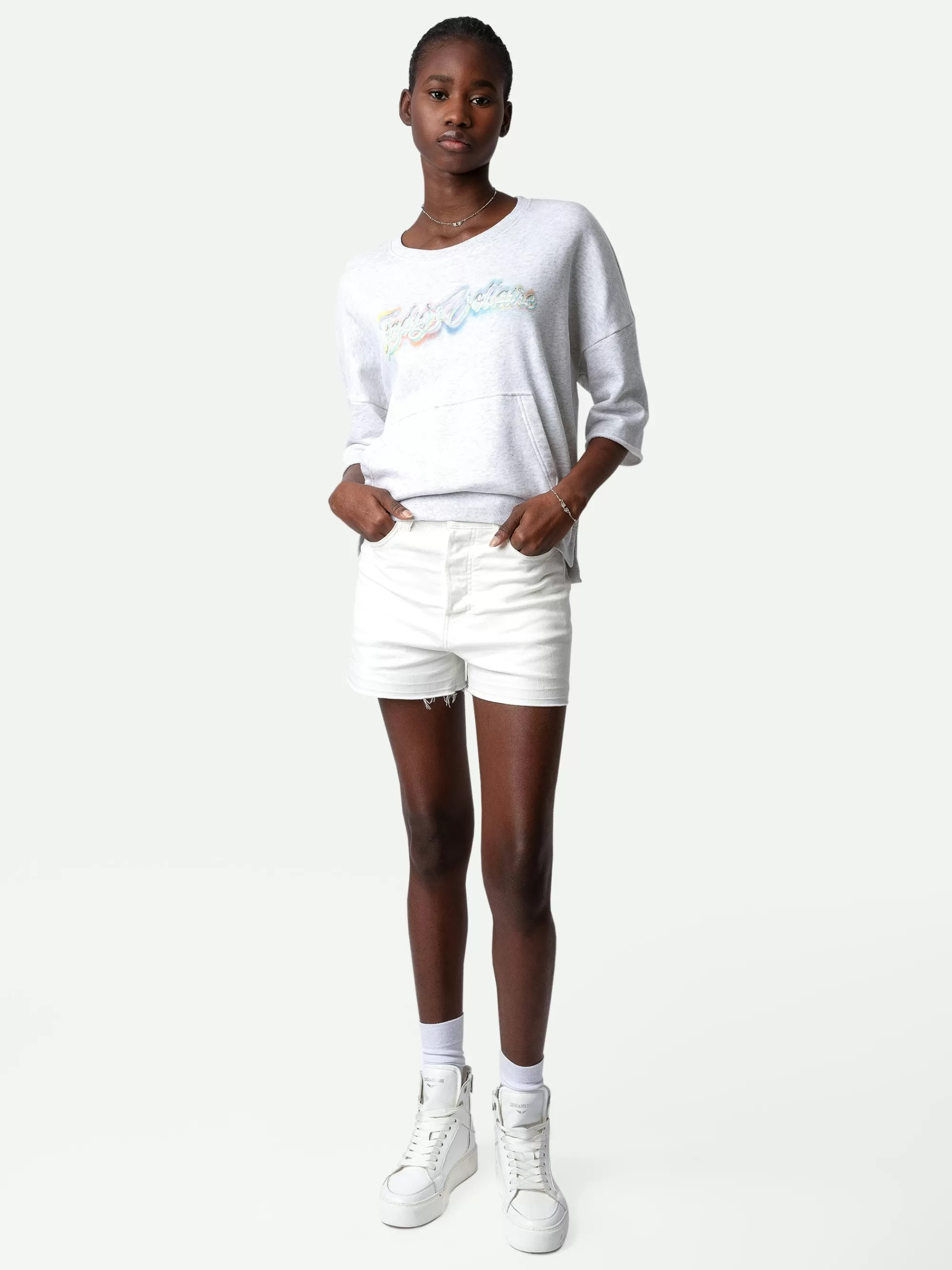 Sweatshirts | Spring/Summer 2024 | Zadig&Voltaire Kaly Sweatshirt Gris chine clair