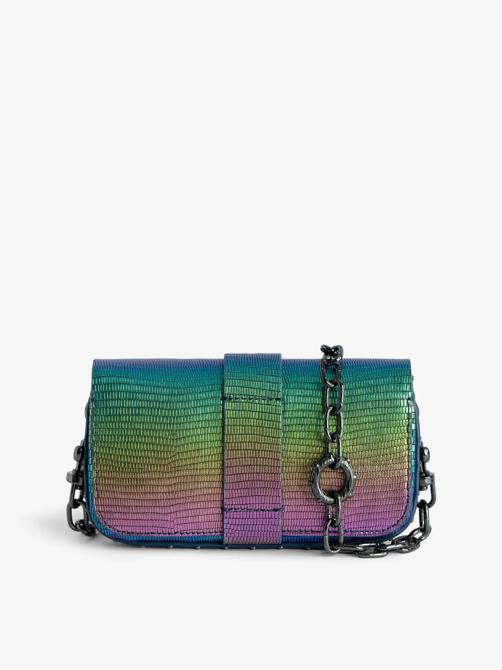 Mini Bags | Mini Bags | Zadig&Voltaire Kate Wallet Embossed Metallic Bag Rainbow