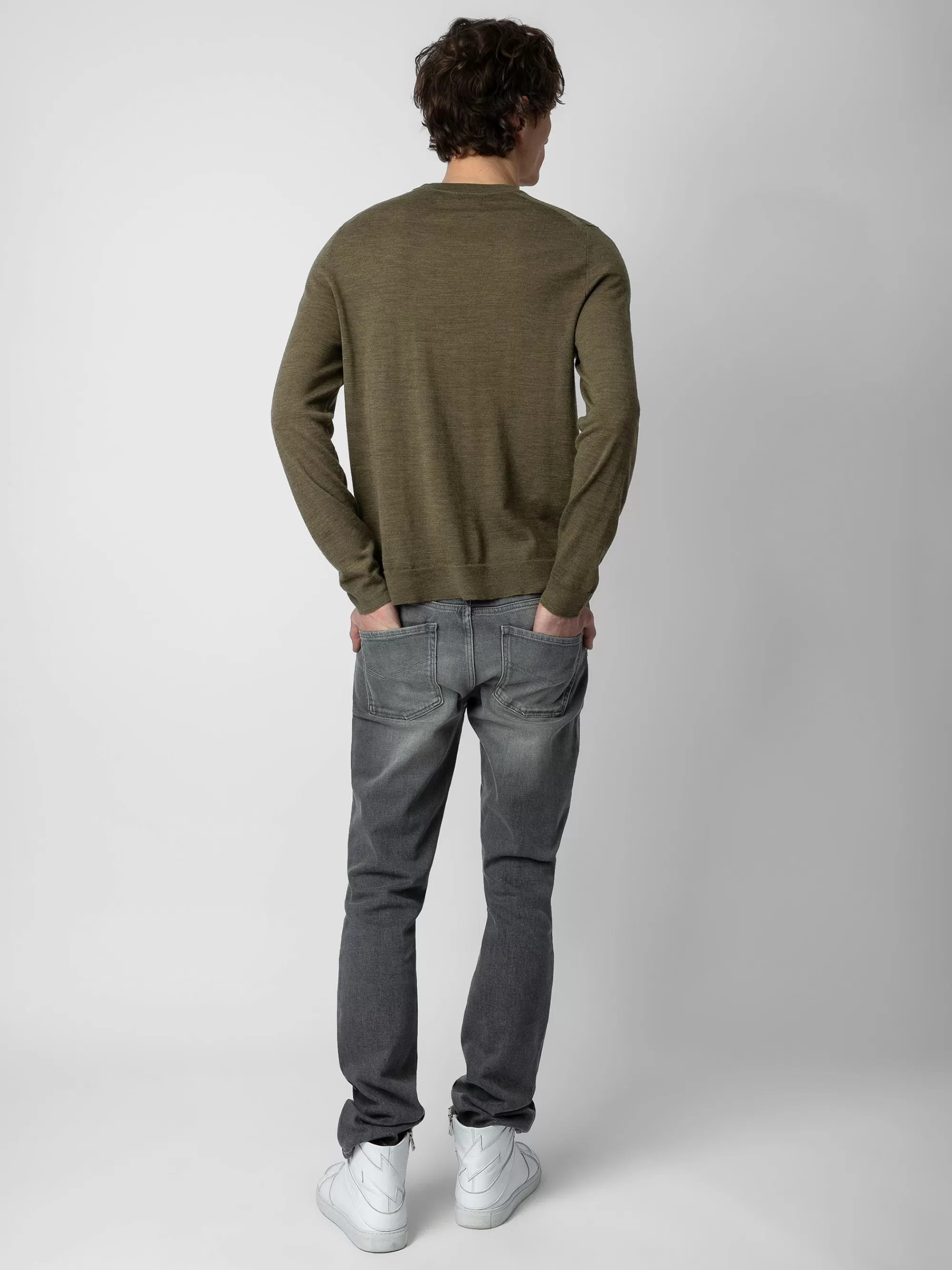 Spring/Summer 2024 | Sweaters & Cardigans | Zadig&Voltaire Kennedy Sweater Used kaki