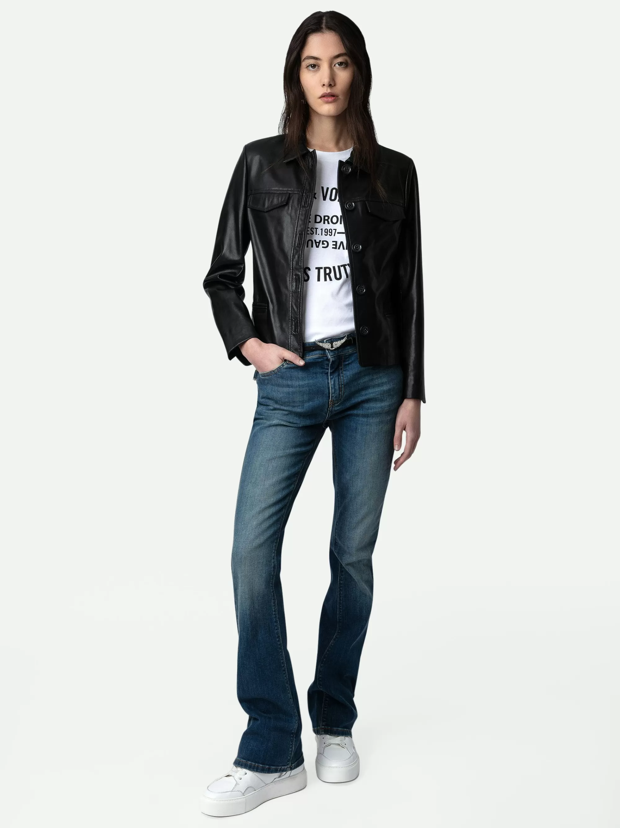 Iconics | Zadig&Voltaire Liam Leather Jacket Black