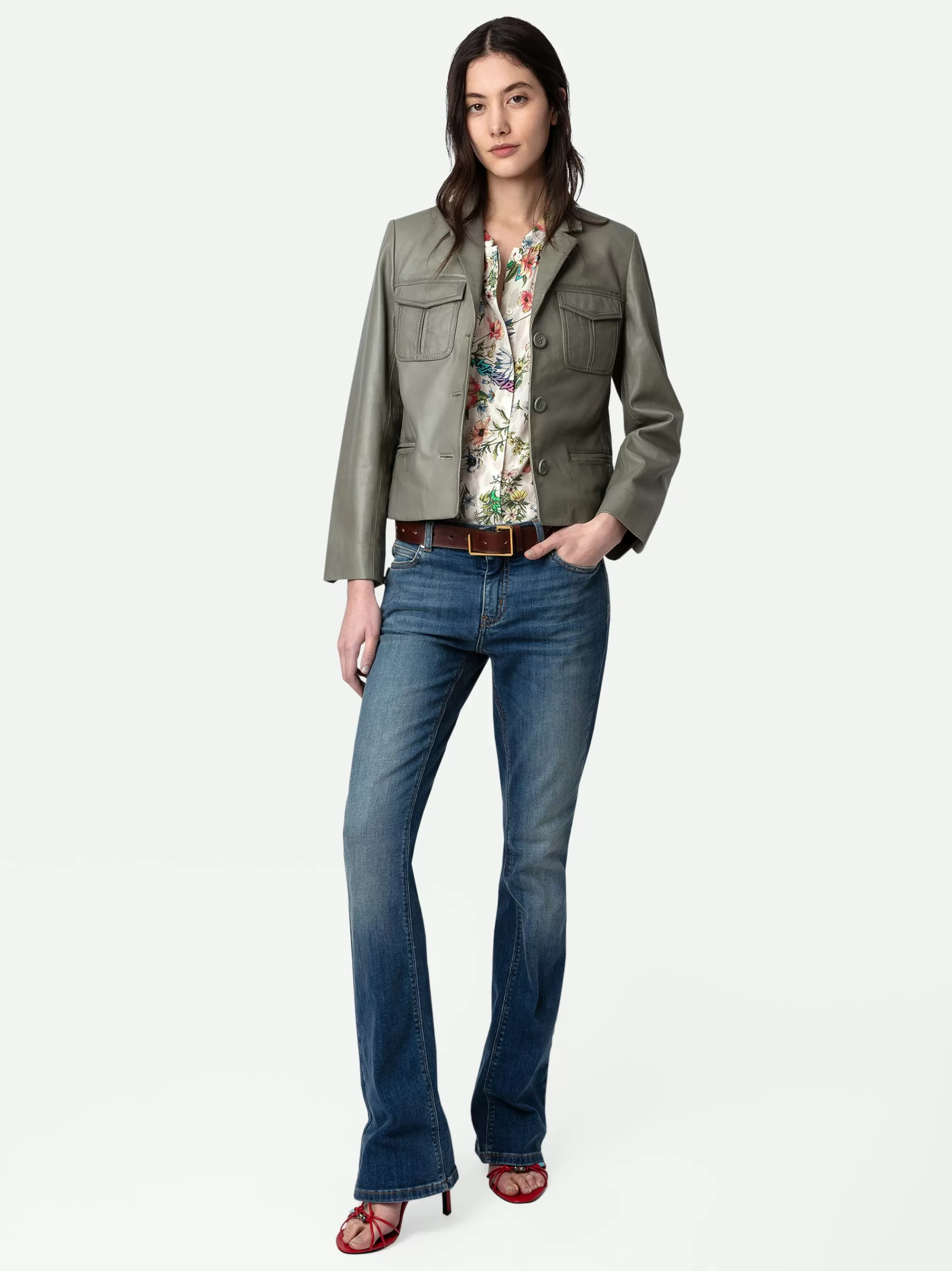 Jackets & Coats | Leather | Zadig&Voltaire Liams Leather Jacket Treillis
