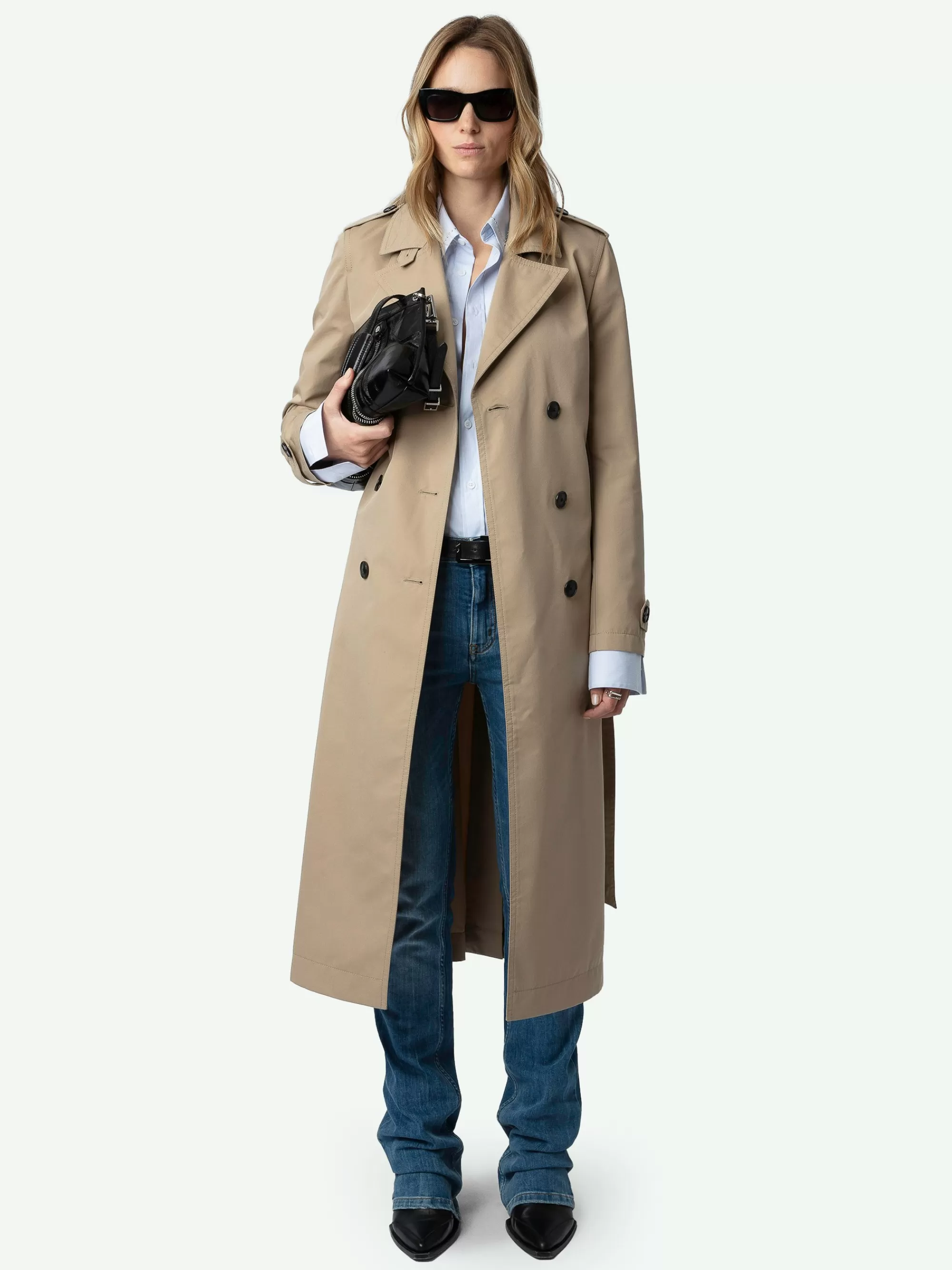 Jackets & Coats | Shop New In | Zadig&Voltaire Mandy Trench Coat Latte