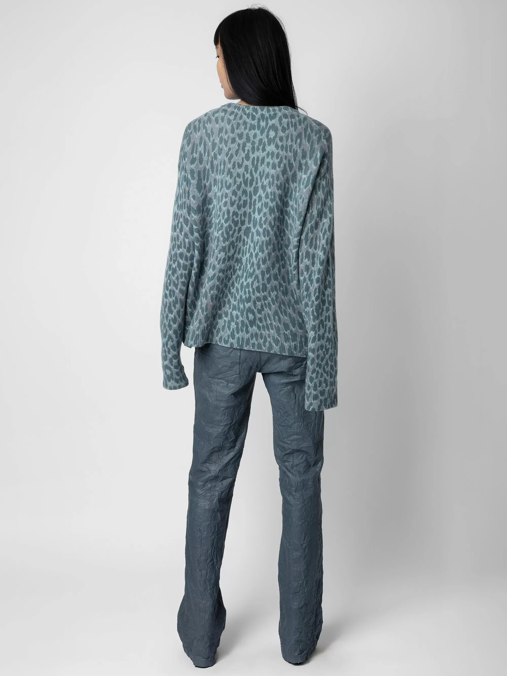 Sweaters & Cardigans | Cashmere | Zadig&Voltaire Markus Leopard Cashmere Sweater Nuage