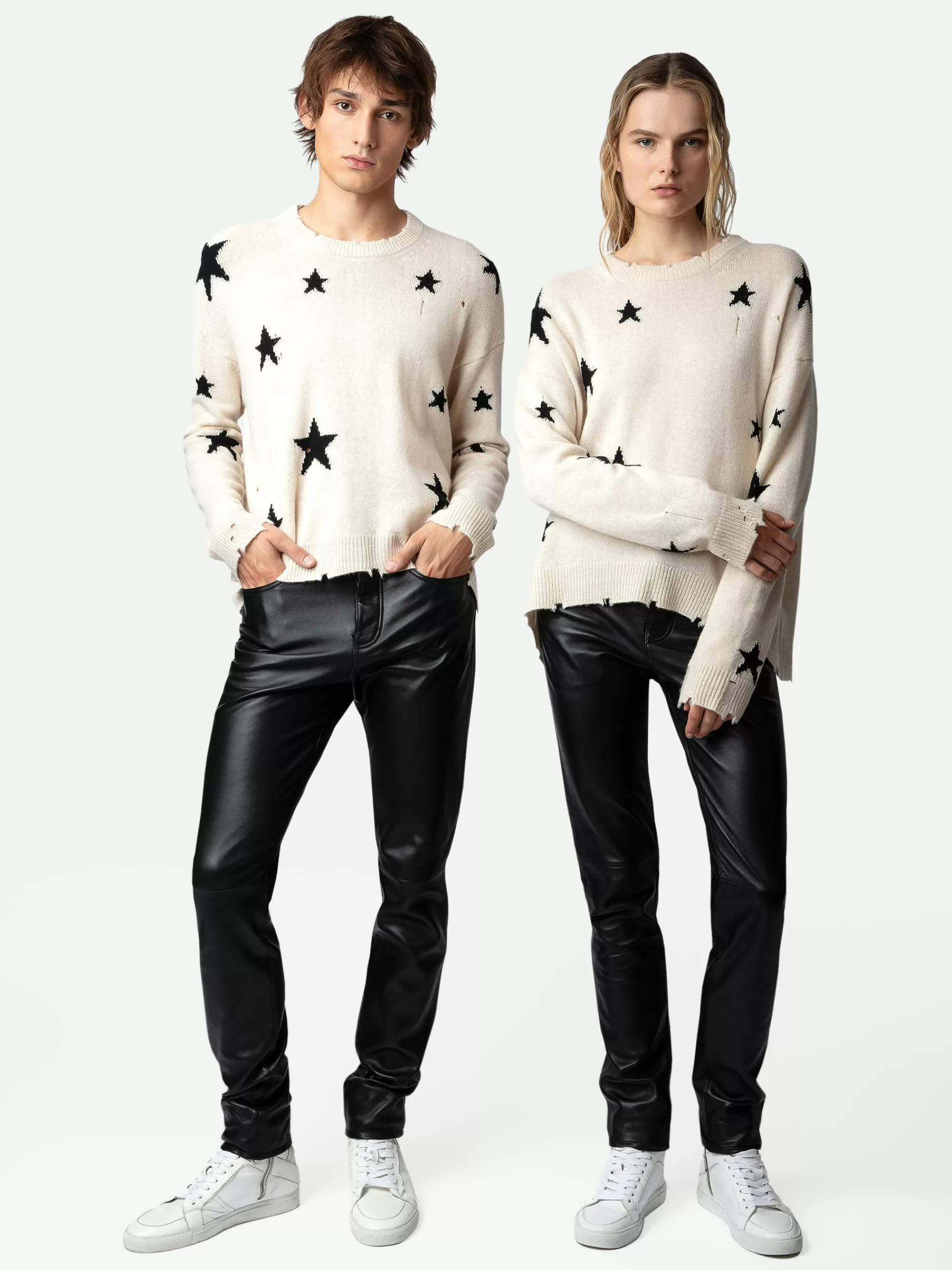 Sweaters & Cardigans | Cashmere | Zadig&Voltaire Markus Stars Cashmere Sweater Sugar