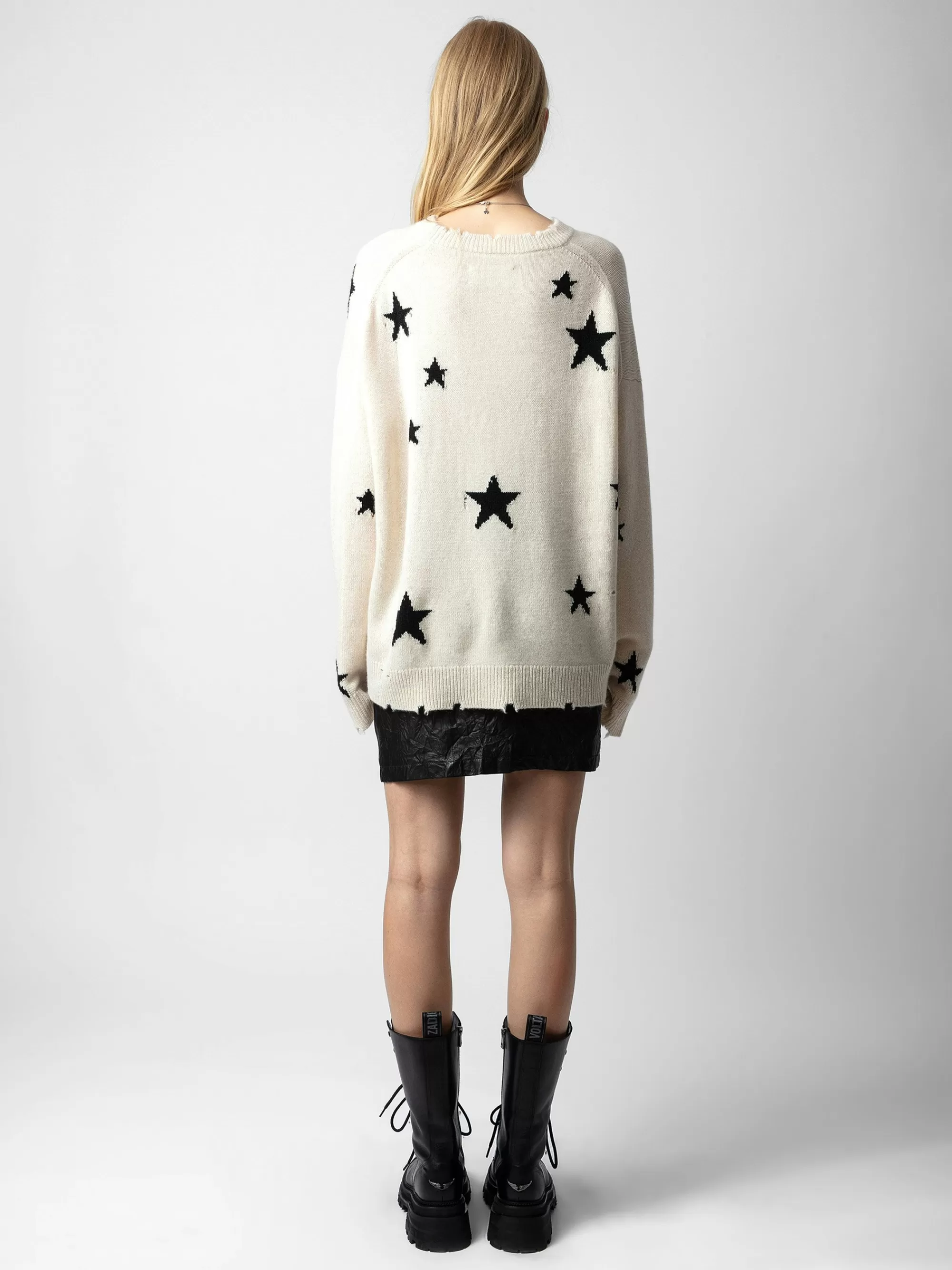 Sweaters & Cardigans | Cashmere | Zadig&Voltaire Markus Stars Cashmere Sweater Sugar