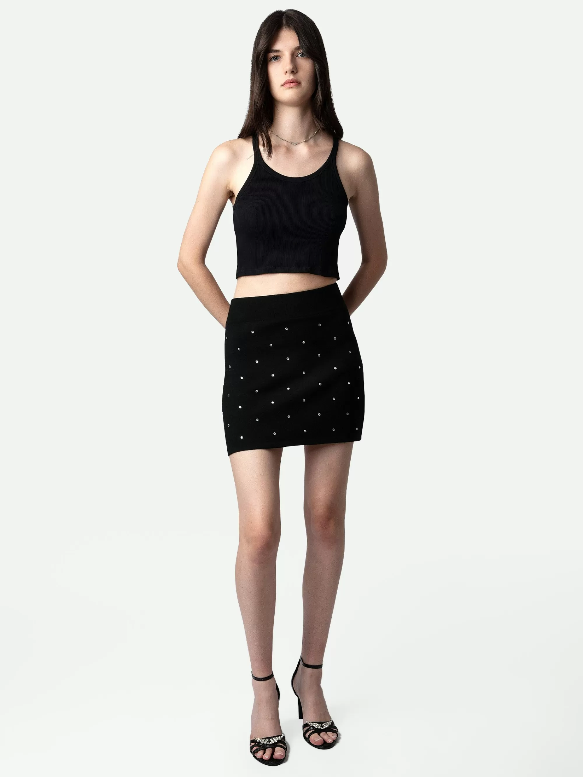 Dresses & Skirts | Embellishment | Zadig&Voltaire Mitty Diamanté Skirt Black