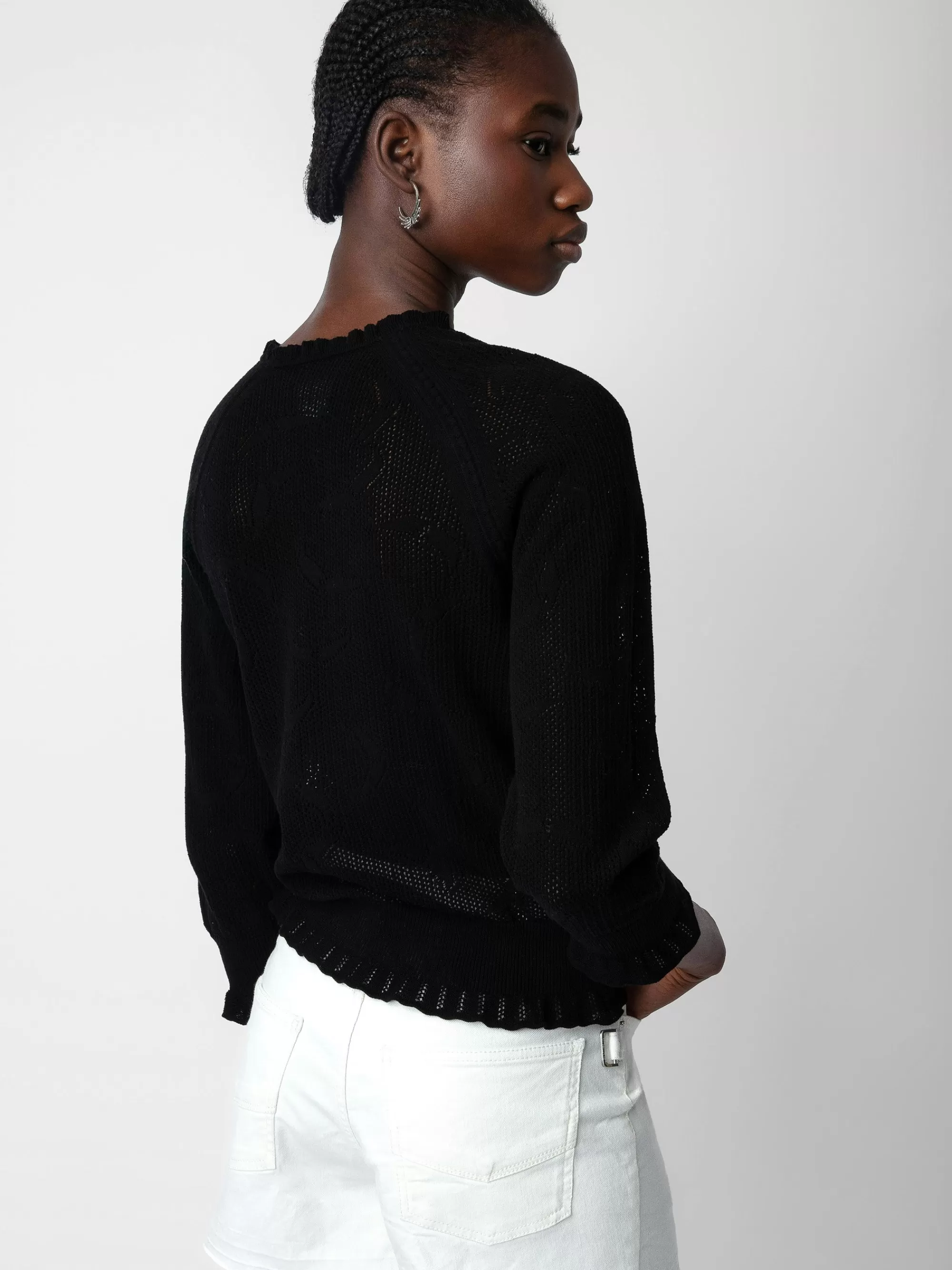 Sweaters & Cardigans | Spring/Summer 2024 | Zadig&Voltaire Moira Sweater Black