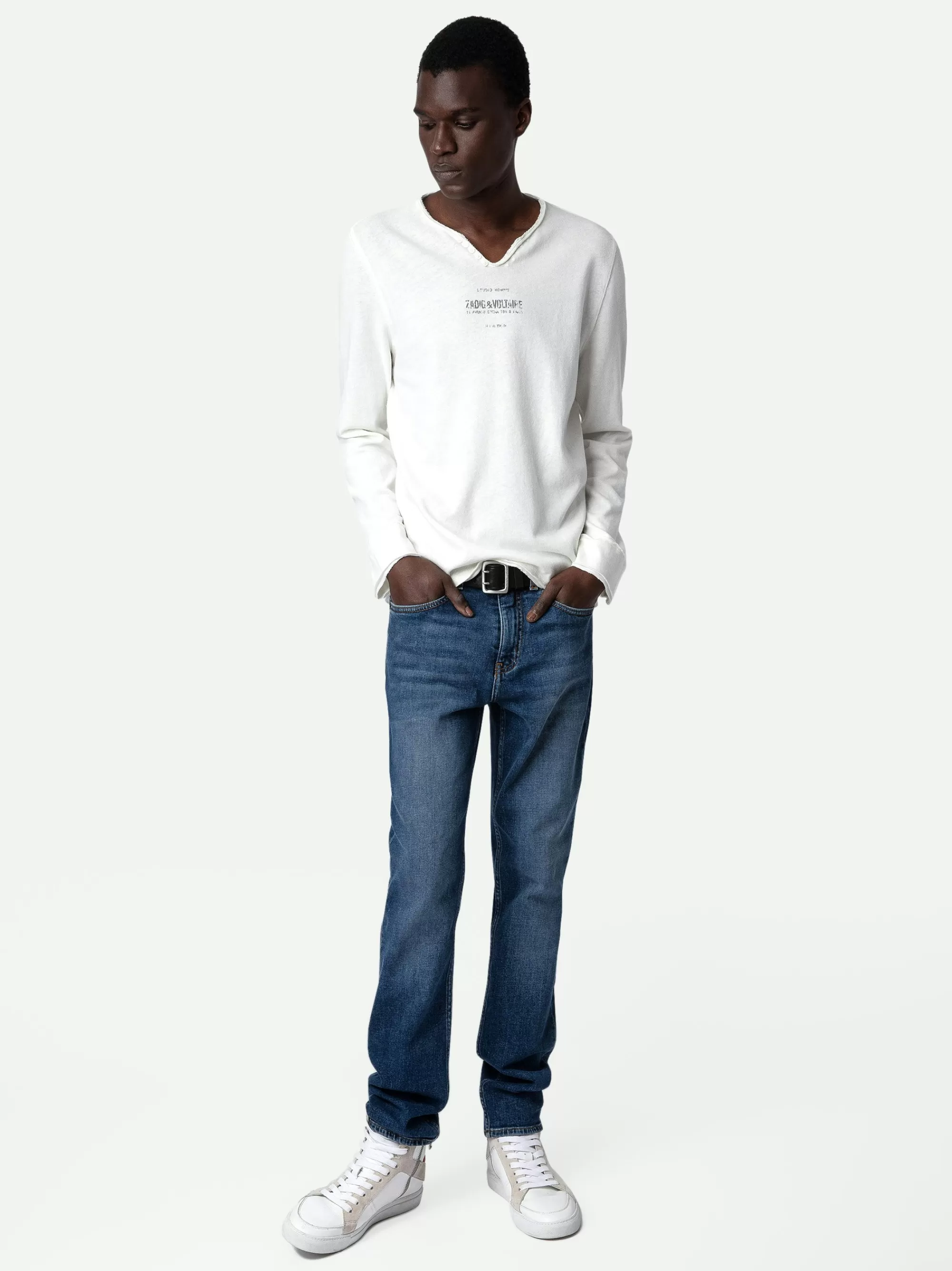 Spring/Summer 2024 | T-Shirts | Zadig&Voltaire Monastir Henley T-shirt Judo