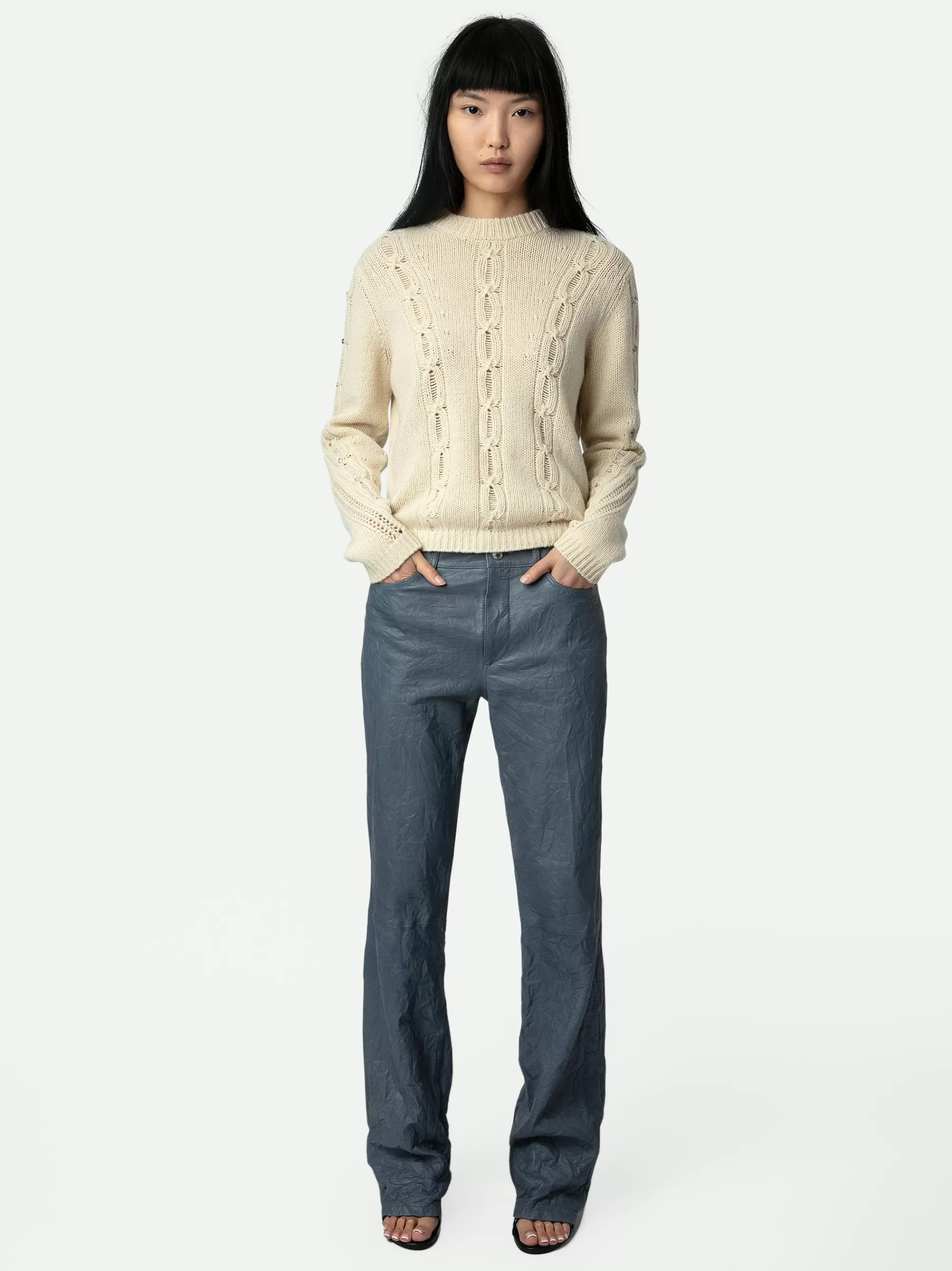 Sweaters & Cardigans | Embellishment | Zadig&Voltaire Morley Sweater Vanille