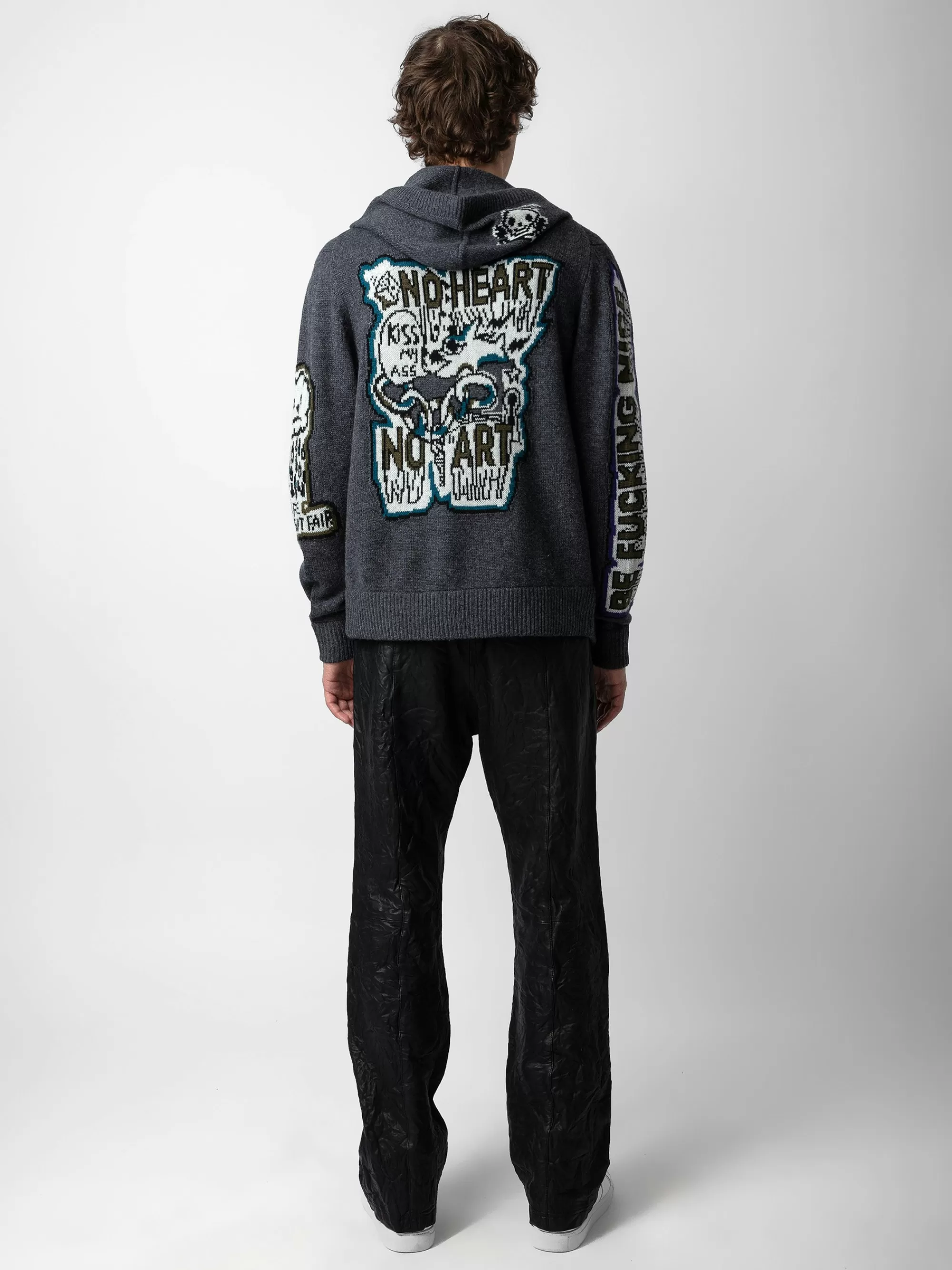 Spring/Summer 2024 | Sweaters & Cardigans | Zadig&Voltaire Oliver Cardigan Anthracite