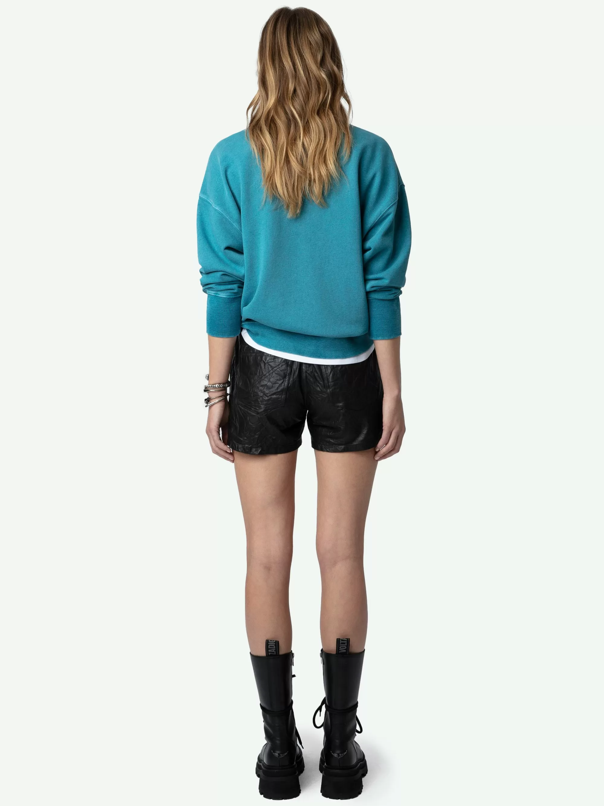 Sweatshirts | Shop New In | Zadig&Voltaire Oscar Amour Sweatshirt Aqua