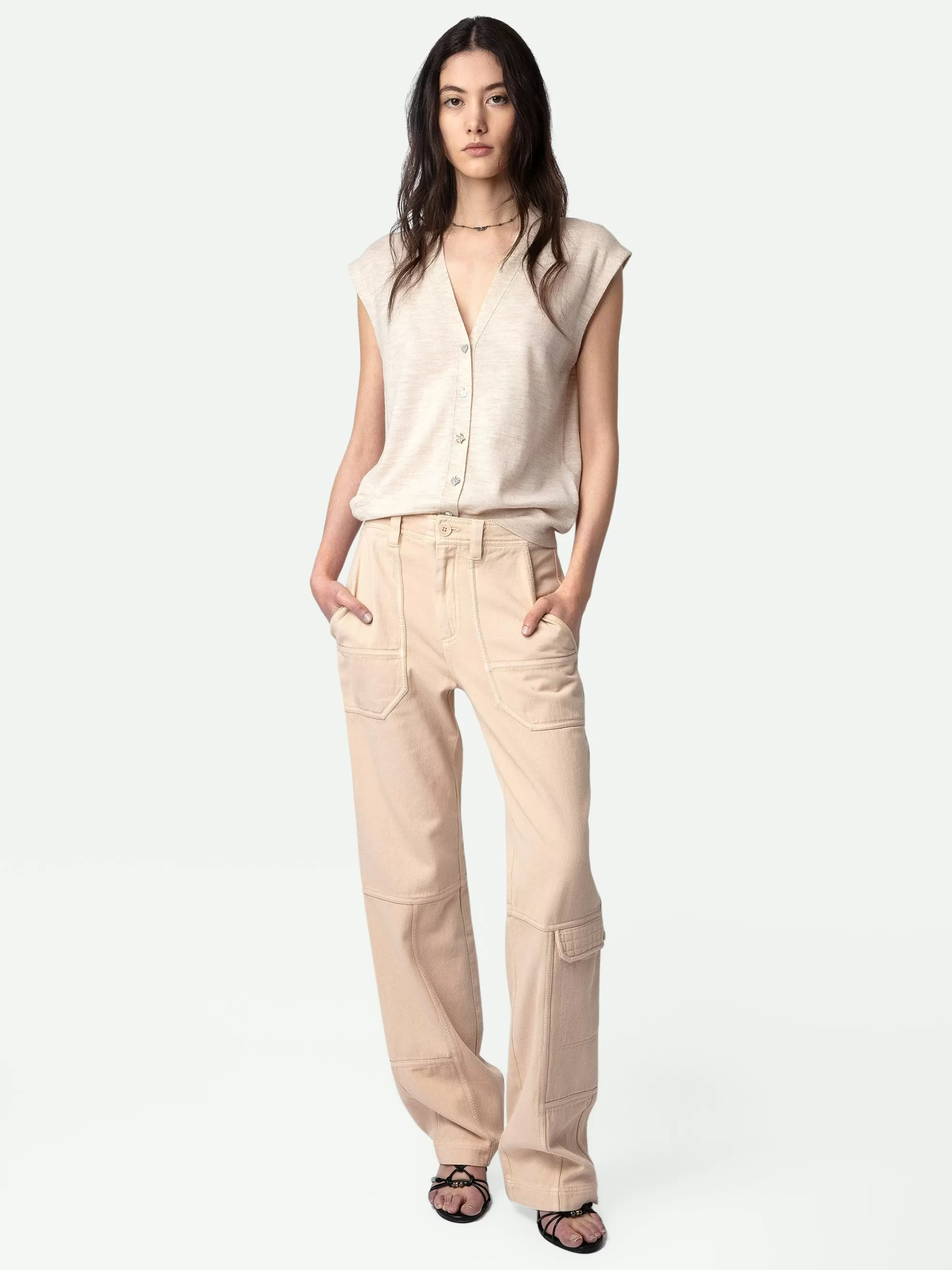 Pants & Shorts | Spring/Summer 2024 | Zadig&Voltaire Pepper Pants Sugar