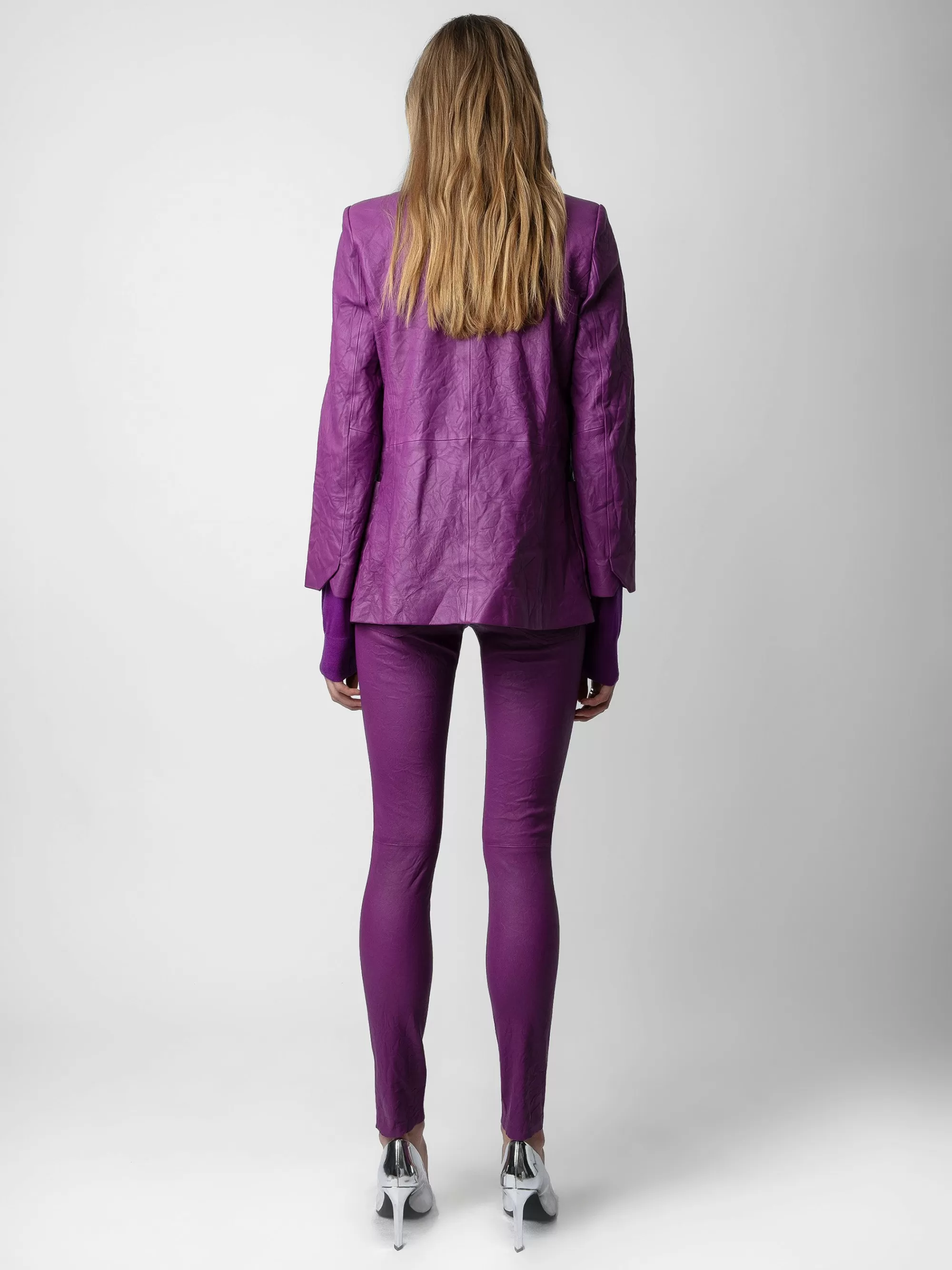 Leather | Leather Your Way | Zadig&Voltaire Phlame Crinkled Leather Pants Goa