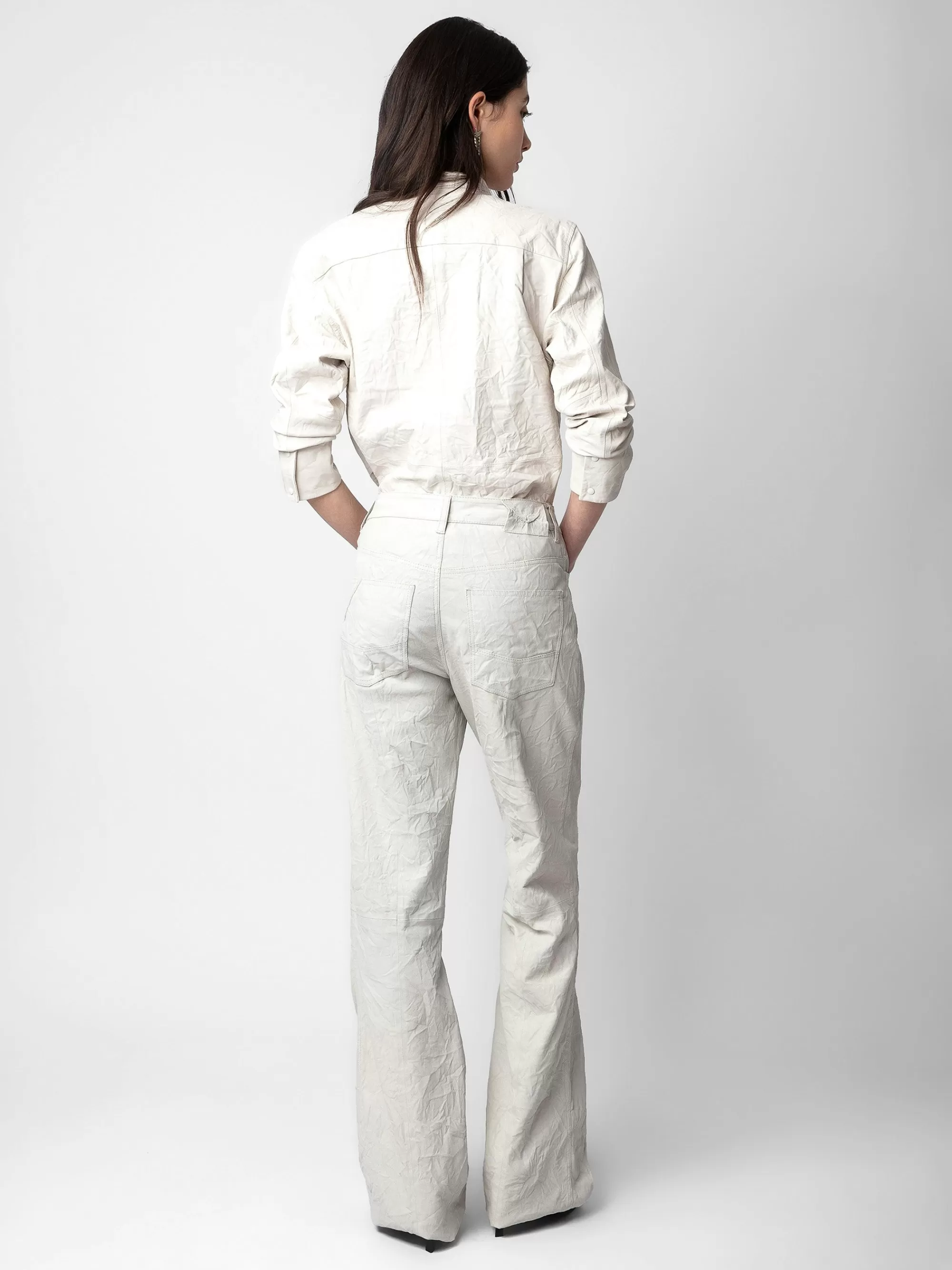 Leather | Leather Your Way | Zadig&Voltaire Pistol Crinkled Leather Pants Judo