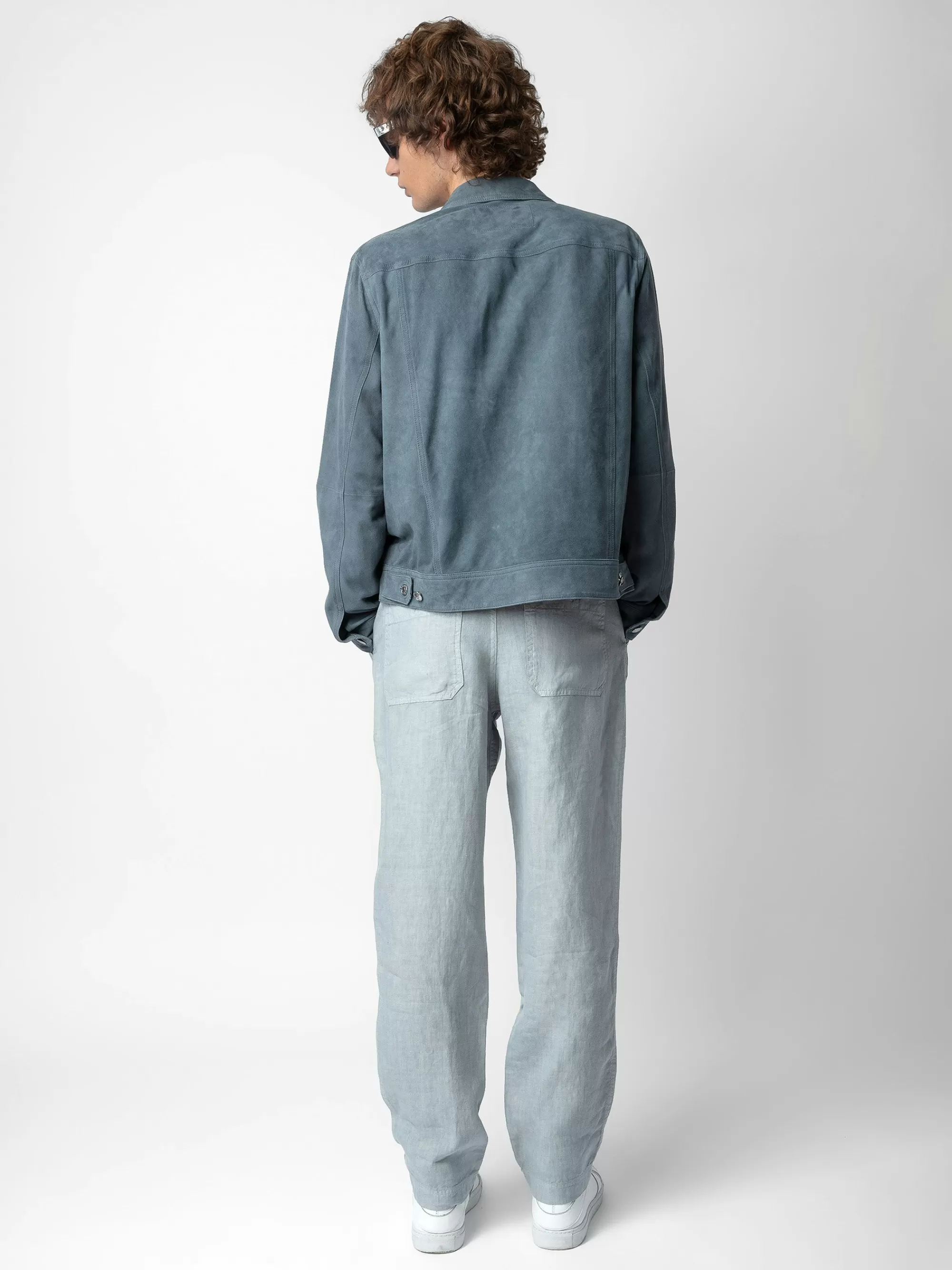 Spring/Summer 2024 | Pants & Shorts | Zadig&Voltaire Pixel Linen Pants Ciel