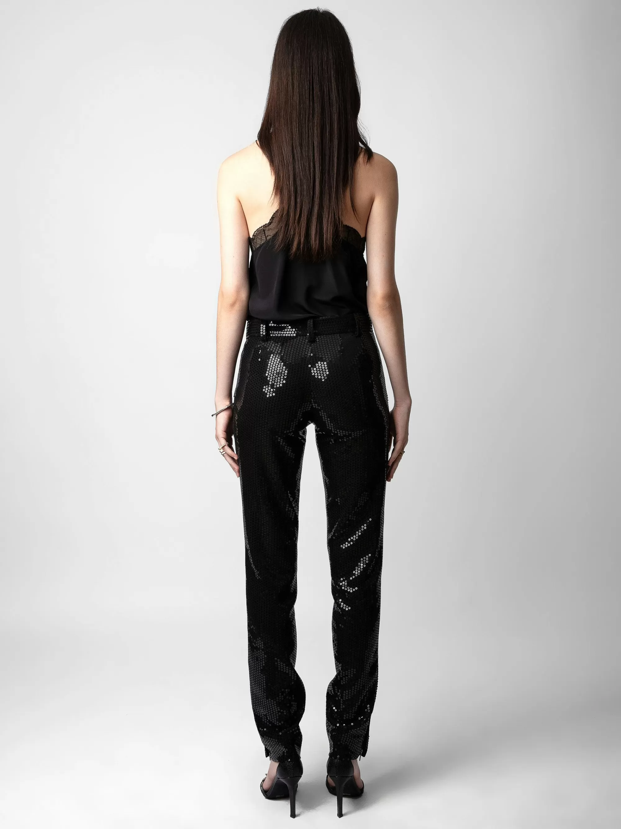 Suiting | Pants & Shorts | Zadig&Voltaire Prune Sequin Pants Black