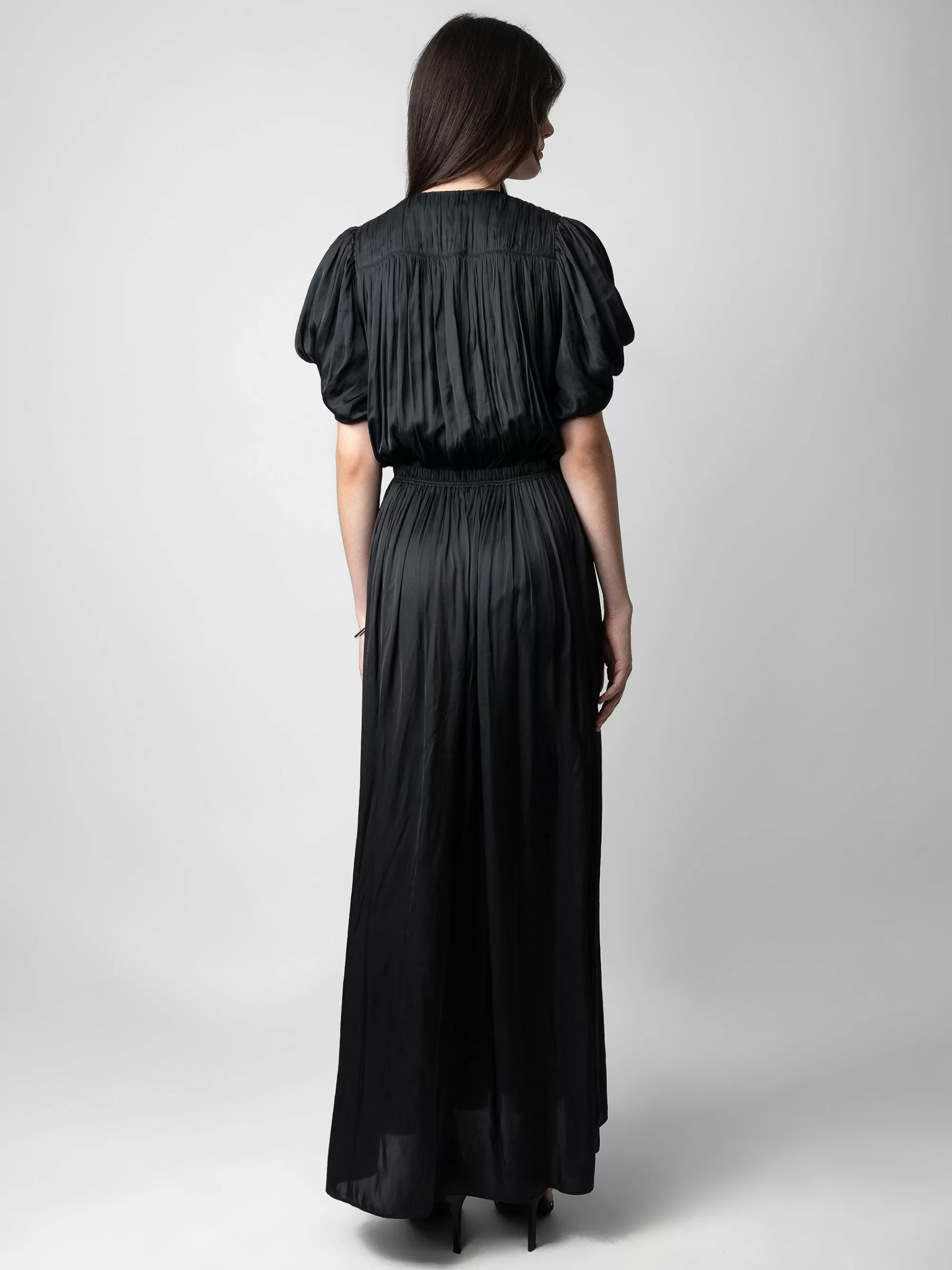 Dresses & Skirts | Spring/Summer 2024 | Zadig&Voltaire Reina Satin Dress Black