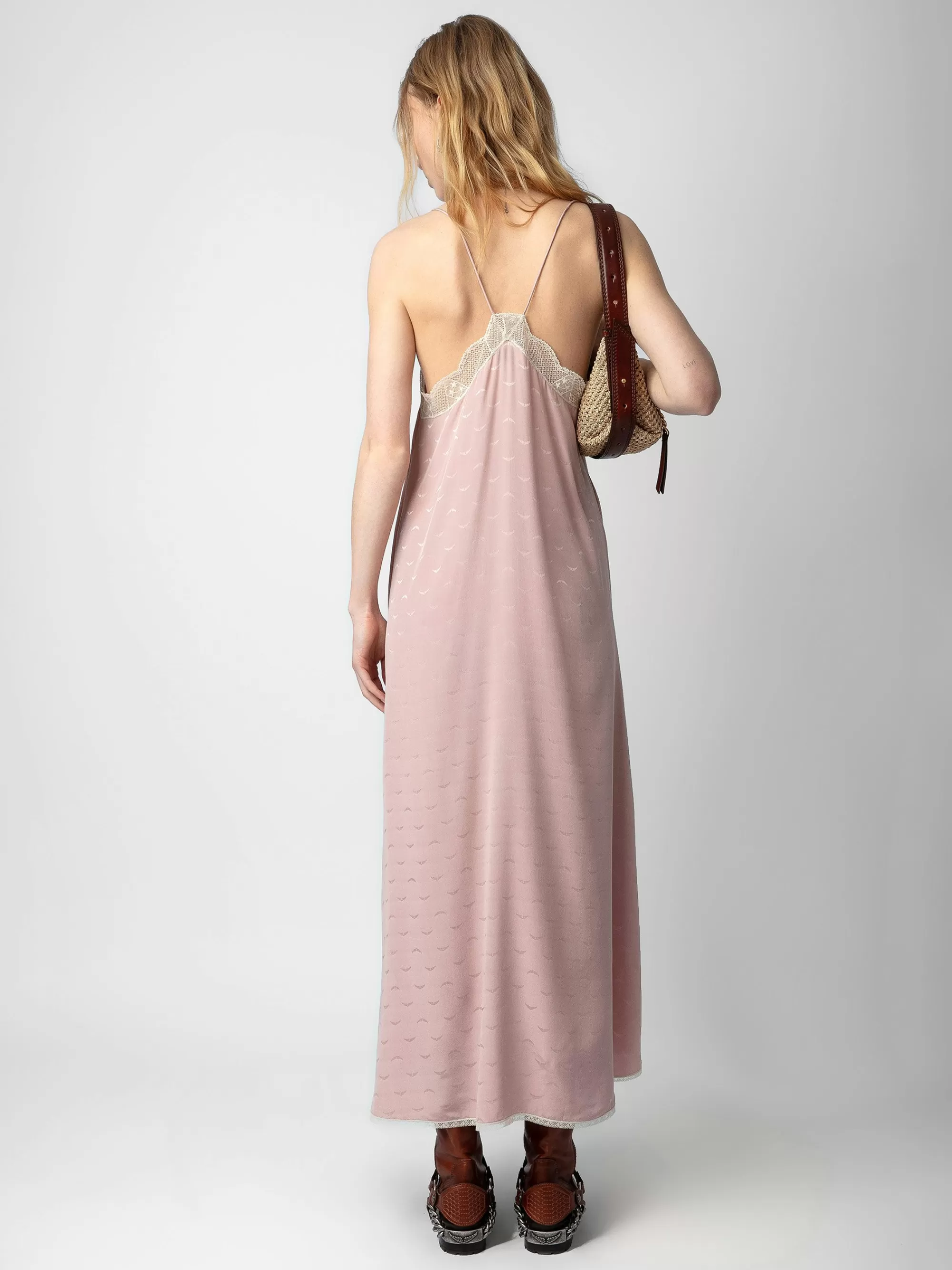 Shop New In | Zadig&Voltaire Risty Wings Silk Jacquard Dress Primrose