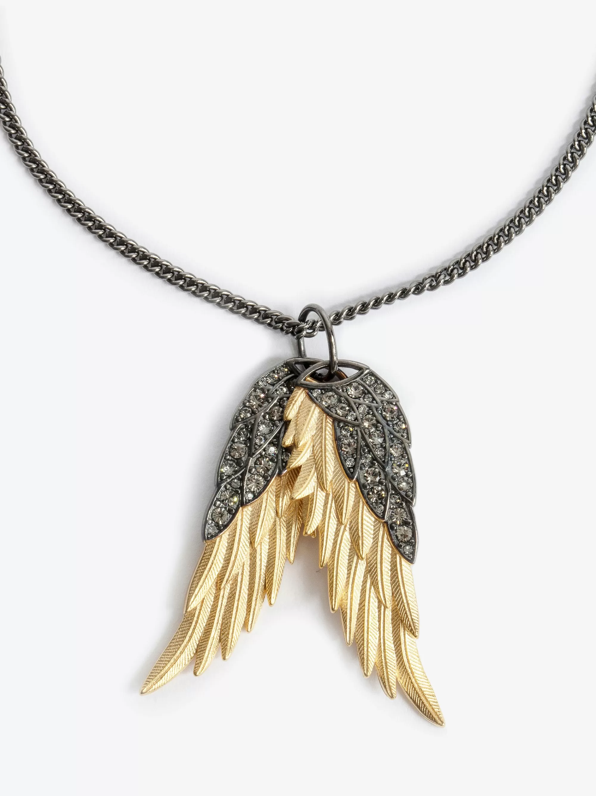 Jewelry | Iconics | Zadig&Voltaire Rock Feather Pendant Necklace Old gold