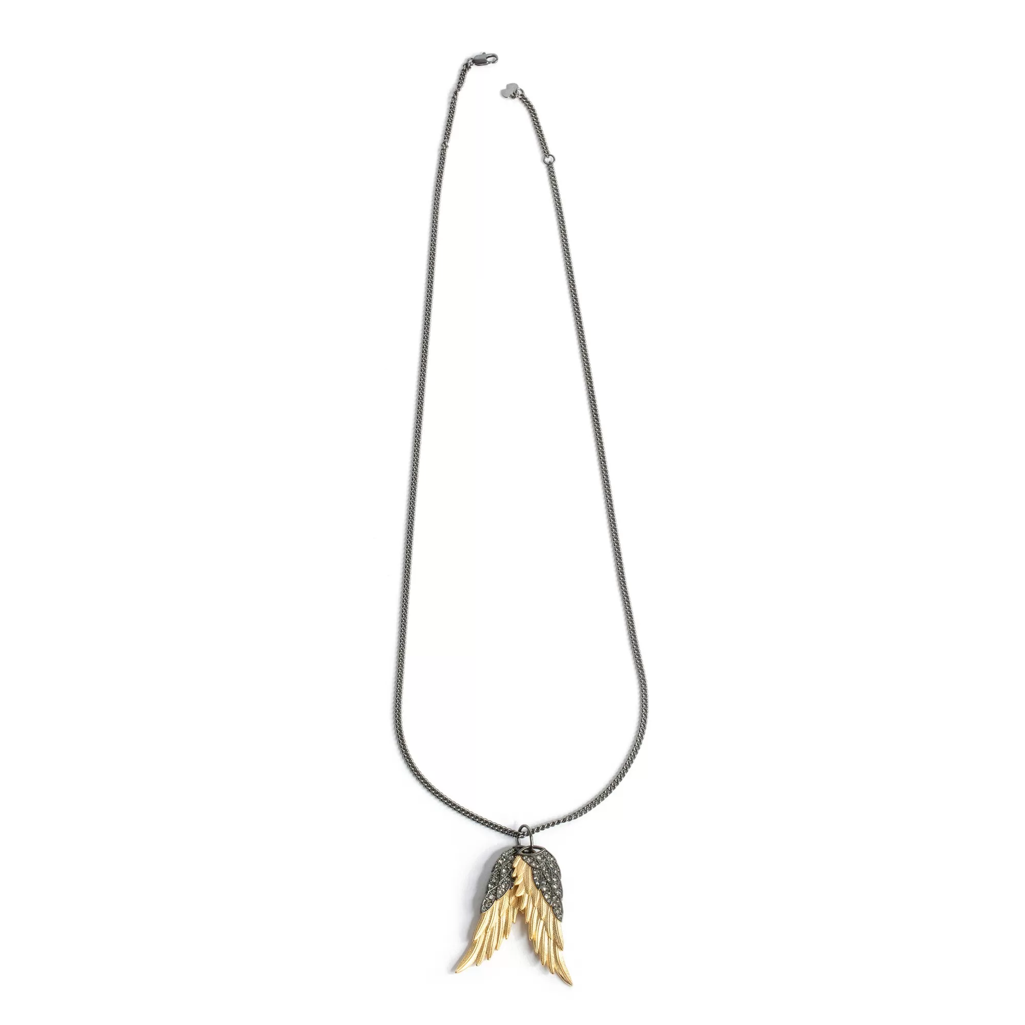 Jewelry | Iconics | Zadig&Voltaire Rock Feather Pendant Necklace Old gold
