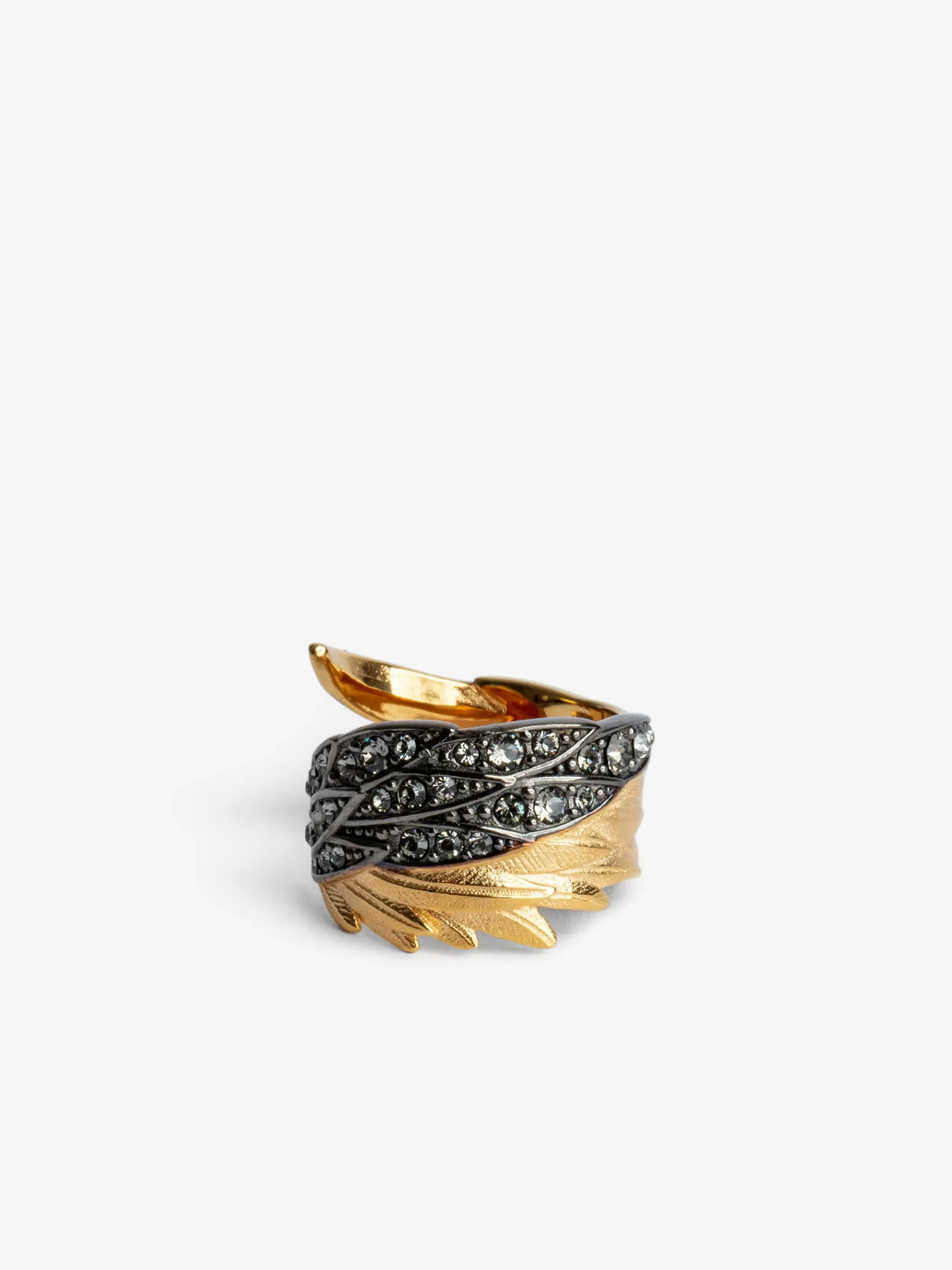 Jewelry | Iconics | Zadig&Voltaire Rock Feather Ring Old gold