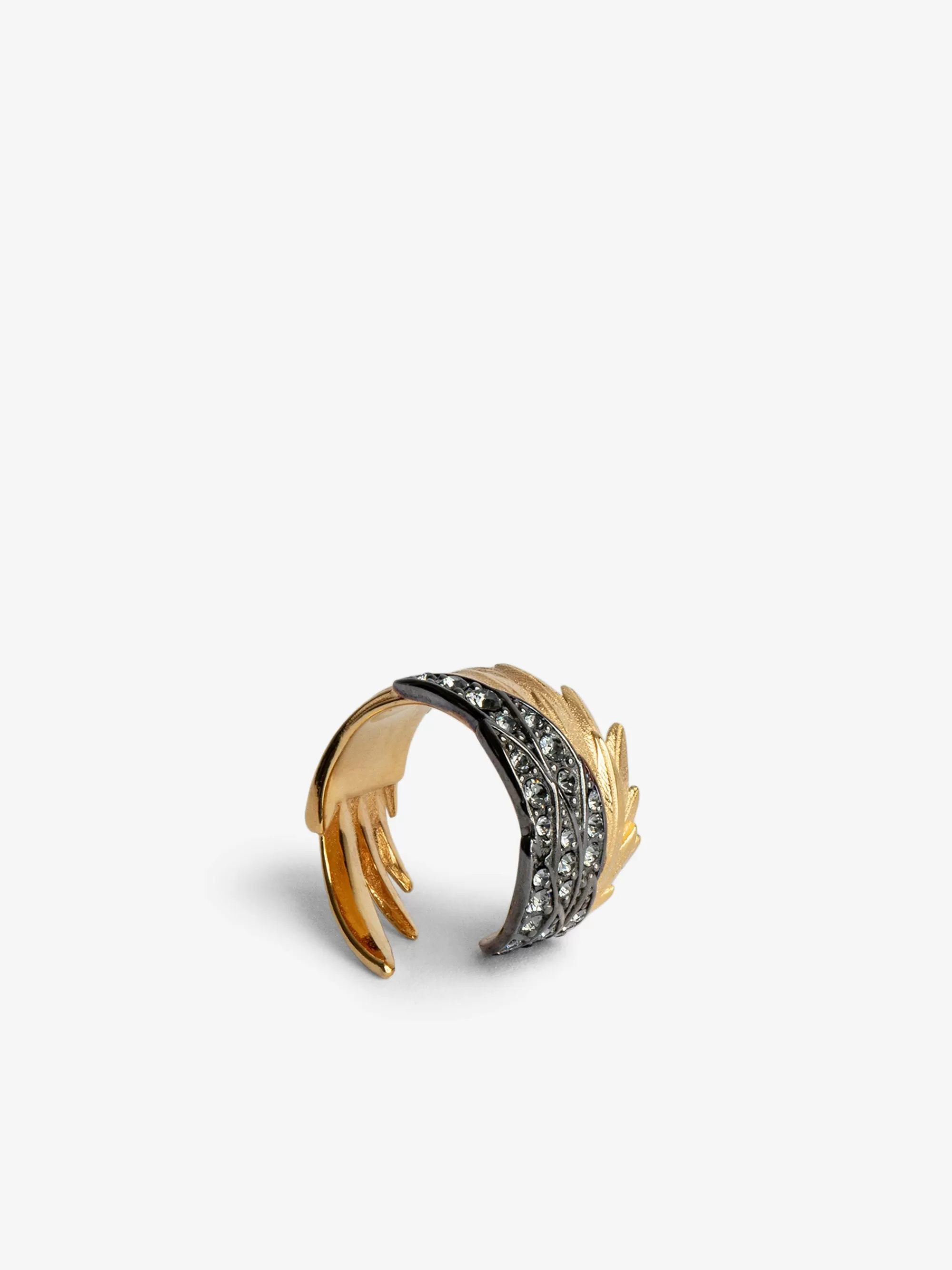 Jewelry | Iconics | Zadig&Voltaire Rock Feather Ring Old gold