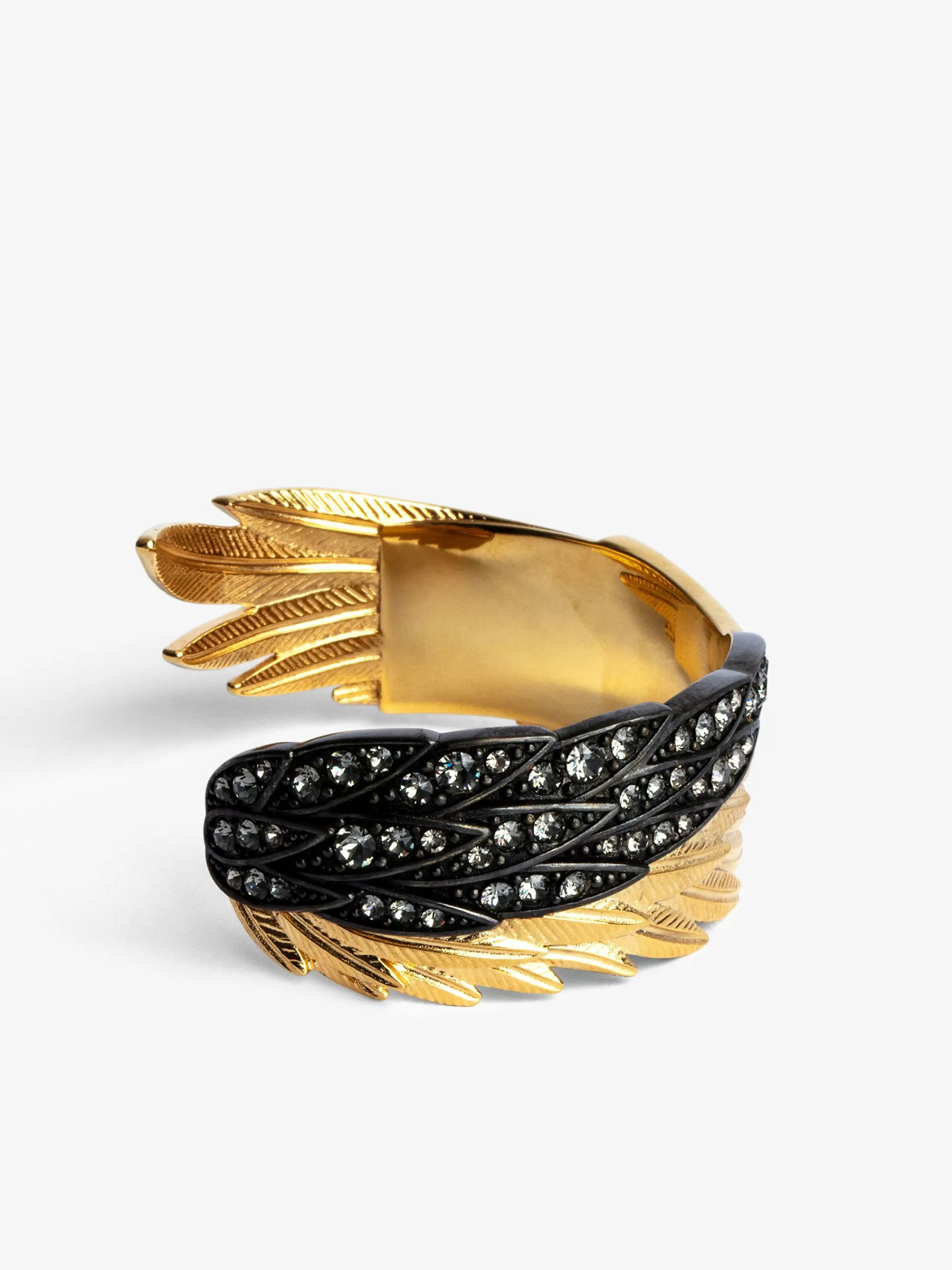 Jewelry | Iconics | Zadig&Voltaire Rock Feather Spread Your Wings Bracelet Old gold