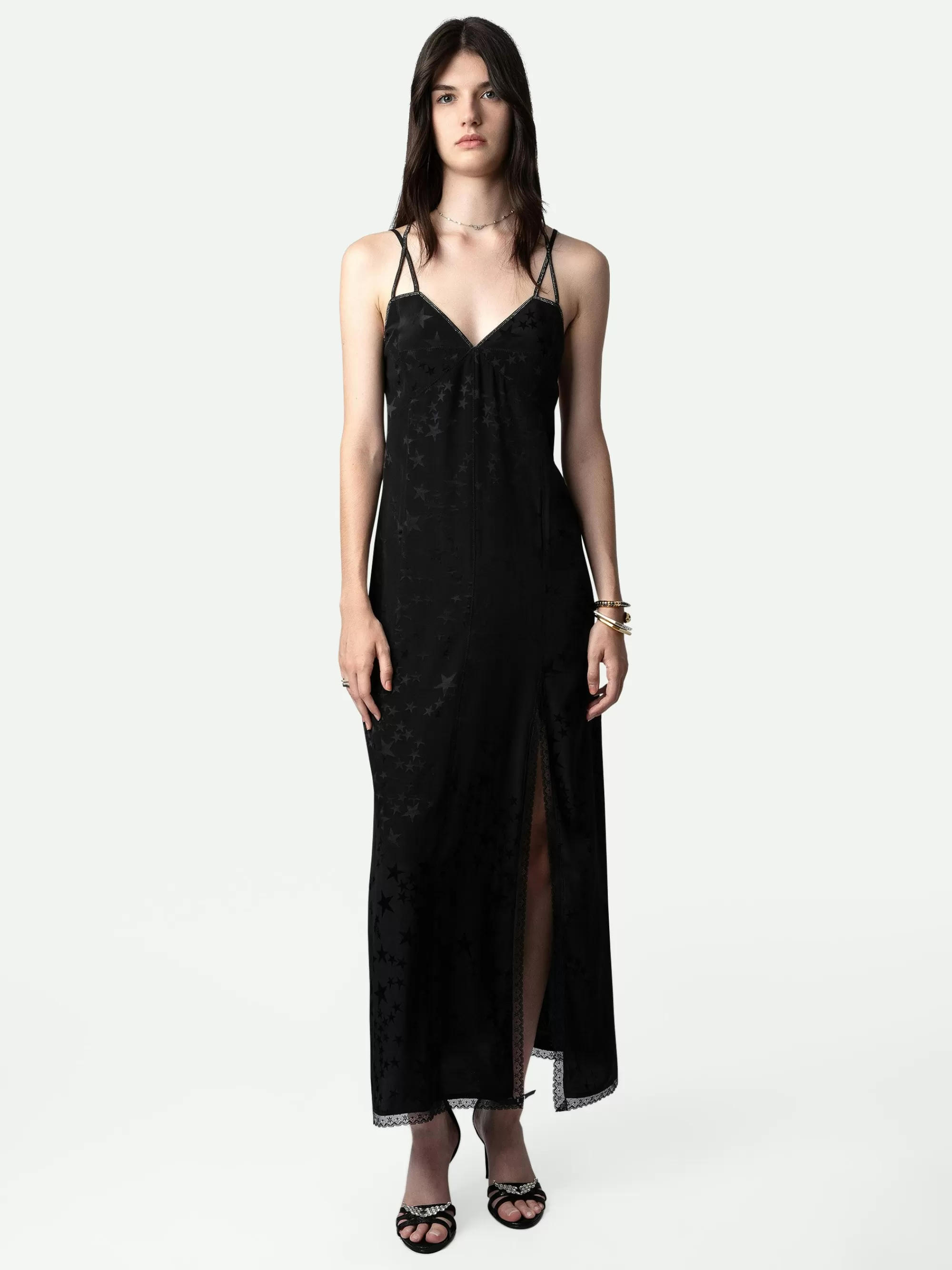 Dresses & Skirts | Embellishment | Zadig&Voltaire Rohal Silk Jacquard Dress Black