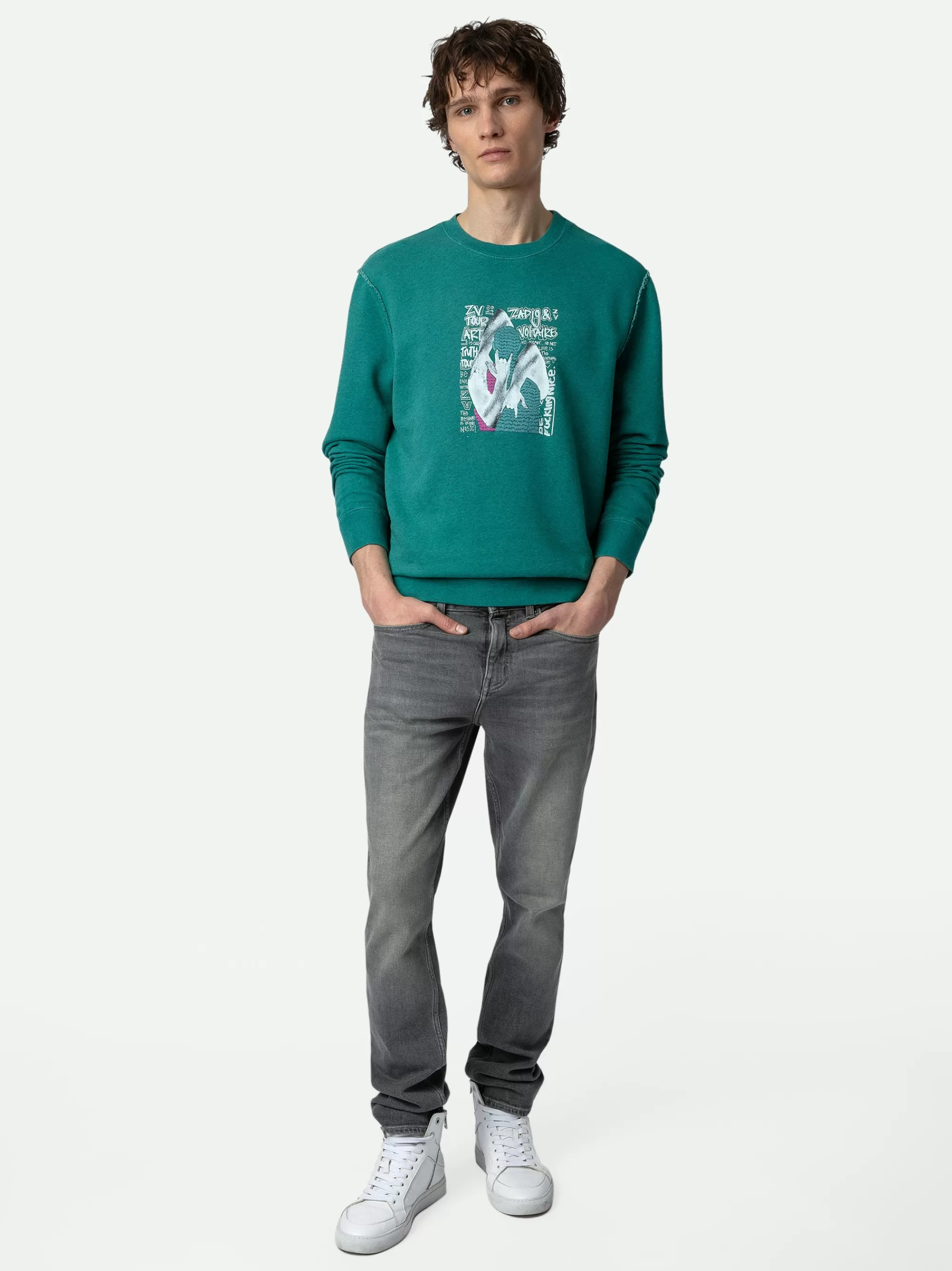 Spring/Summer 2024 | Sweatshirts | Zadig&Voltaire Simba Sweatshirt Aqua