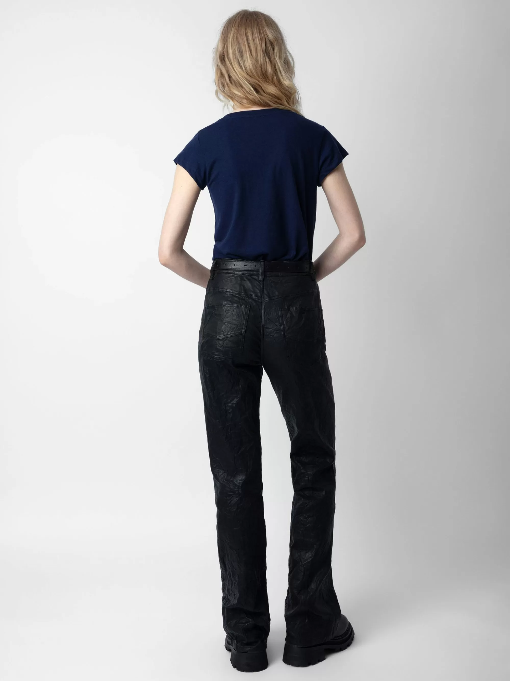 T-Shirts | Zadig&Voltaire Skinny Stars Diamanté T-Shirt Marine