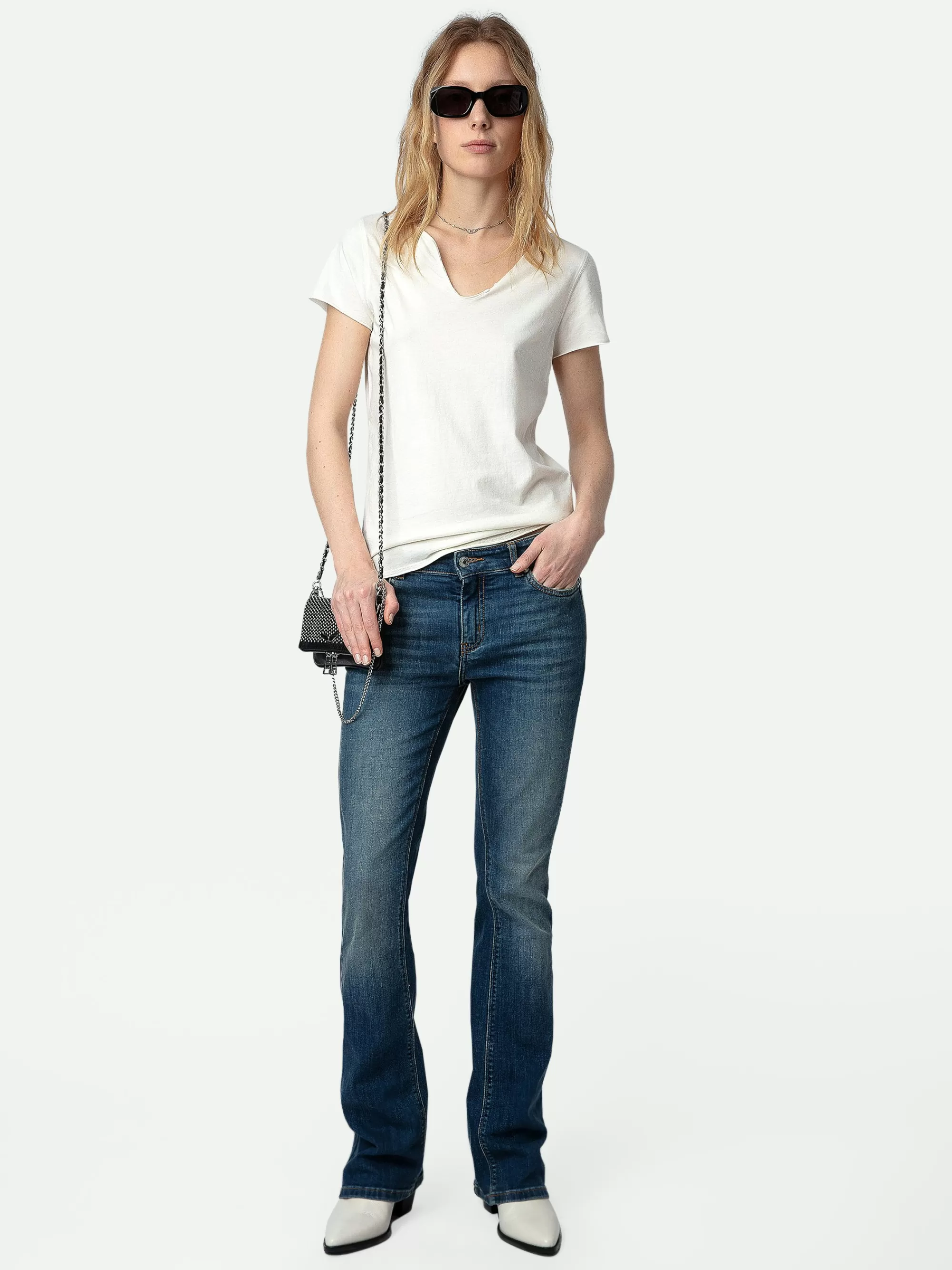 T-Shirts | Spring/Summer 2024 | Zadig&Voltaire Skull Fishnet Tunisien Judo