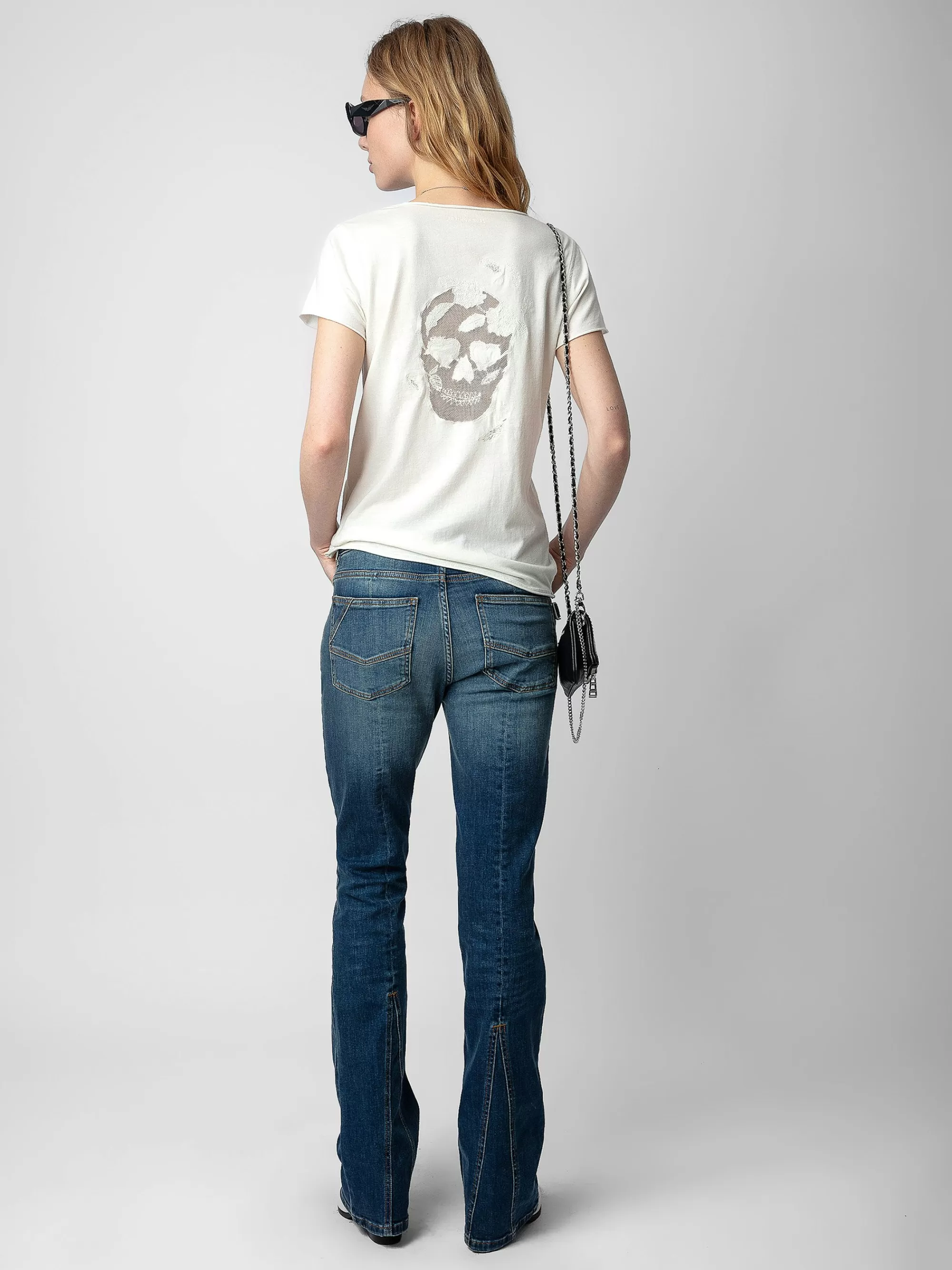 T-Shirts | Spring/Summer 2024 | Zadig&Voltaire Skull Fishnet Tunisien Judo