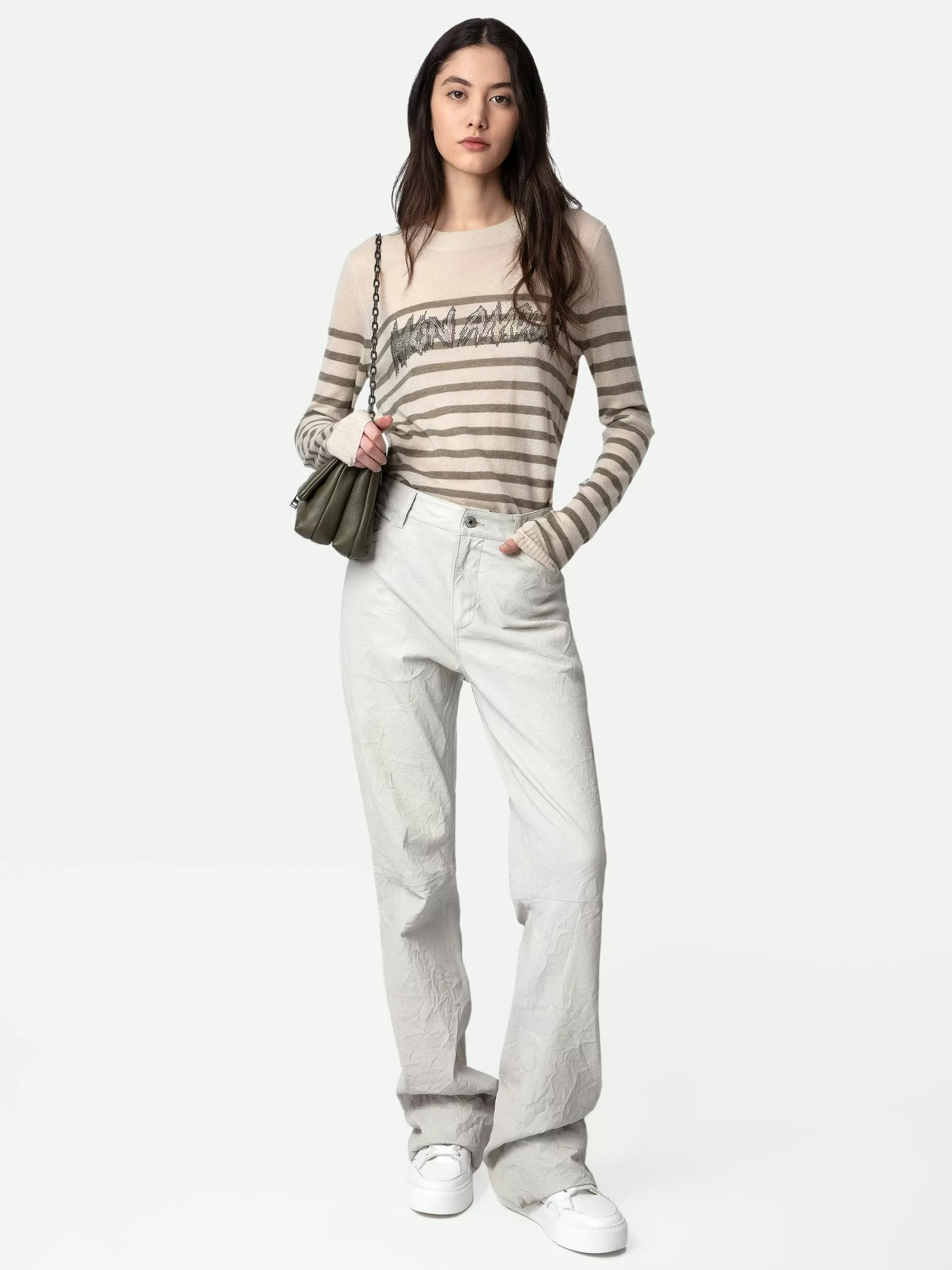 Sweaters & Cardigans | Cashmere | Zadig&Voltaire Source Mon Amour Diamanté Cashmere Sweater Judo