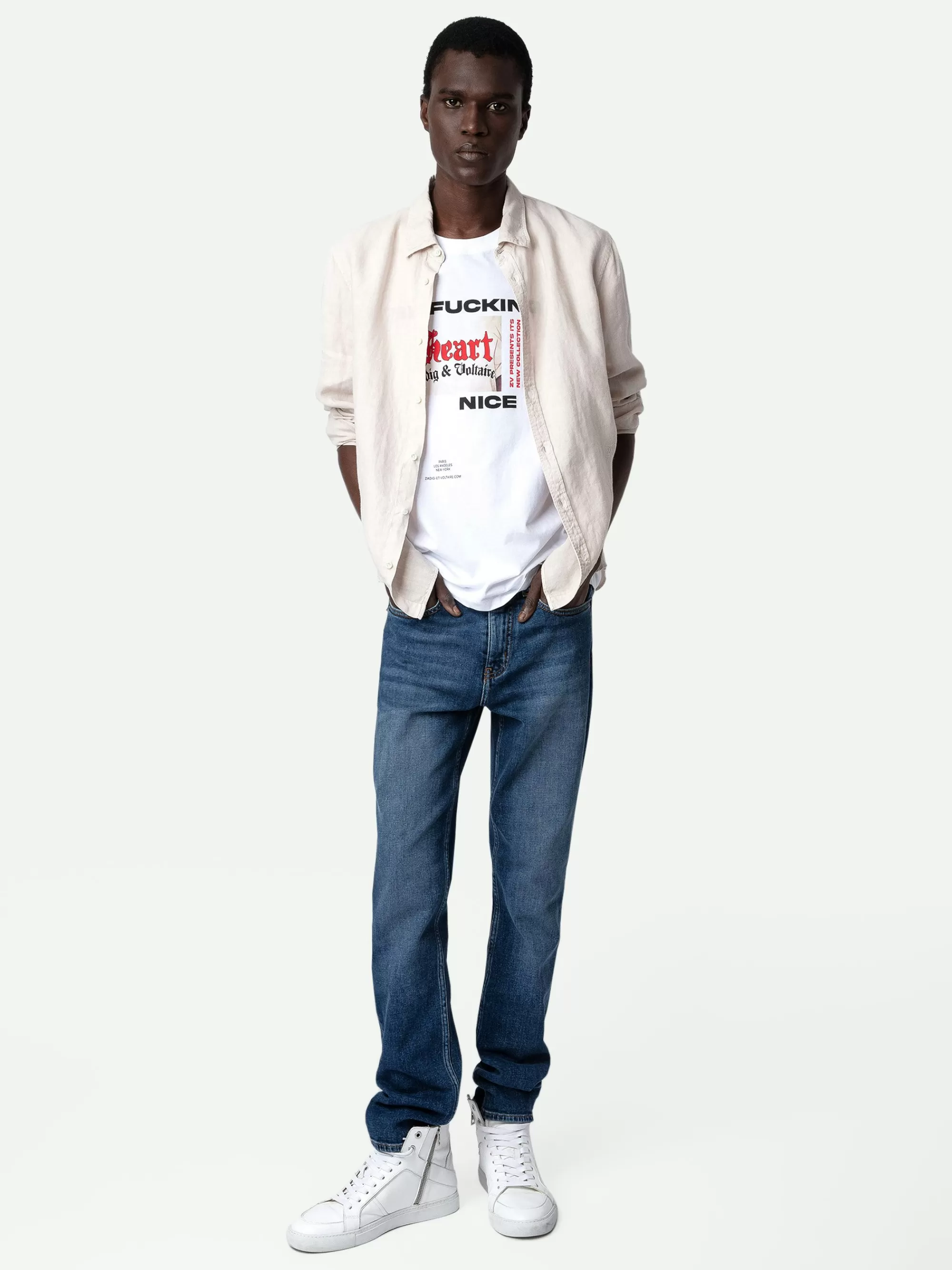 Spring/Summer 2024 | Shirts | Zadig&Voltaire Stan Linen Shirt Naturel