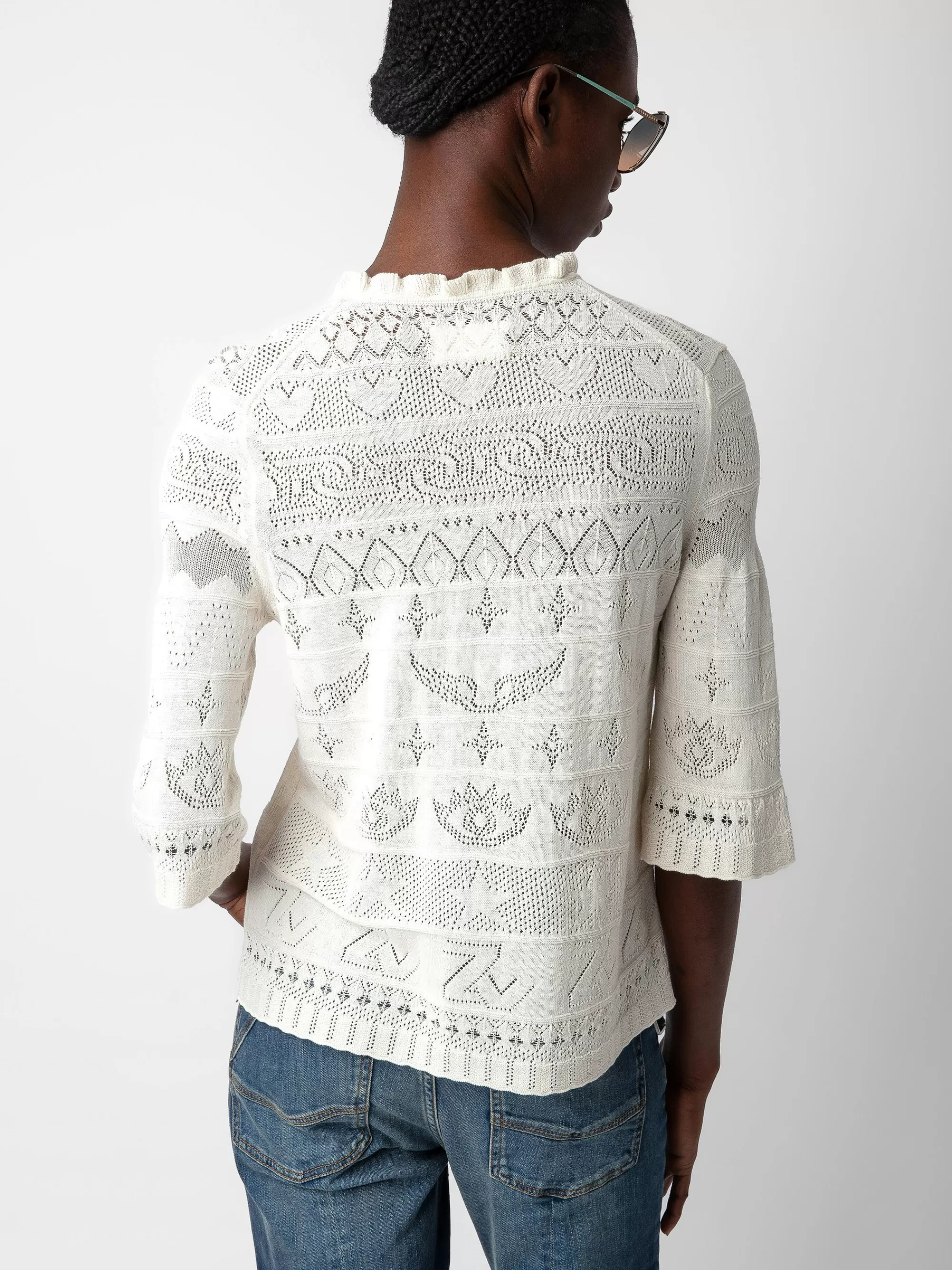 Sweaters & Cardigans | Spring/Summer 2024 | Zadig&Voltaire Taho Sweater Ecru