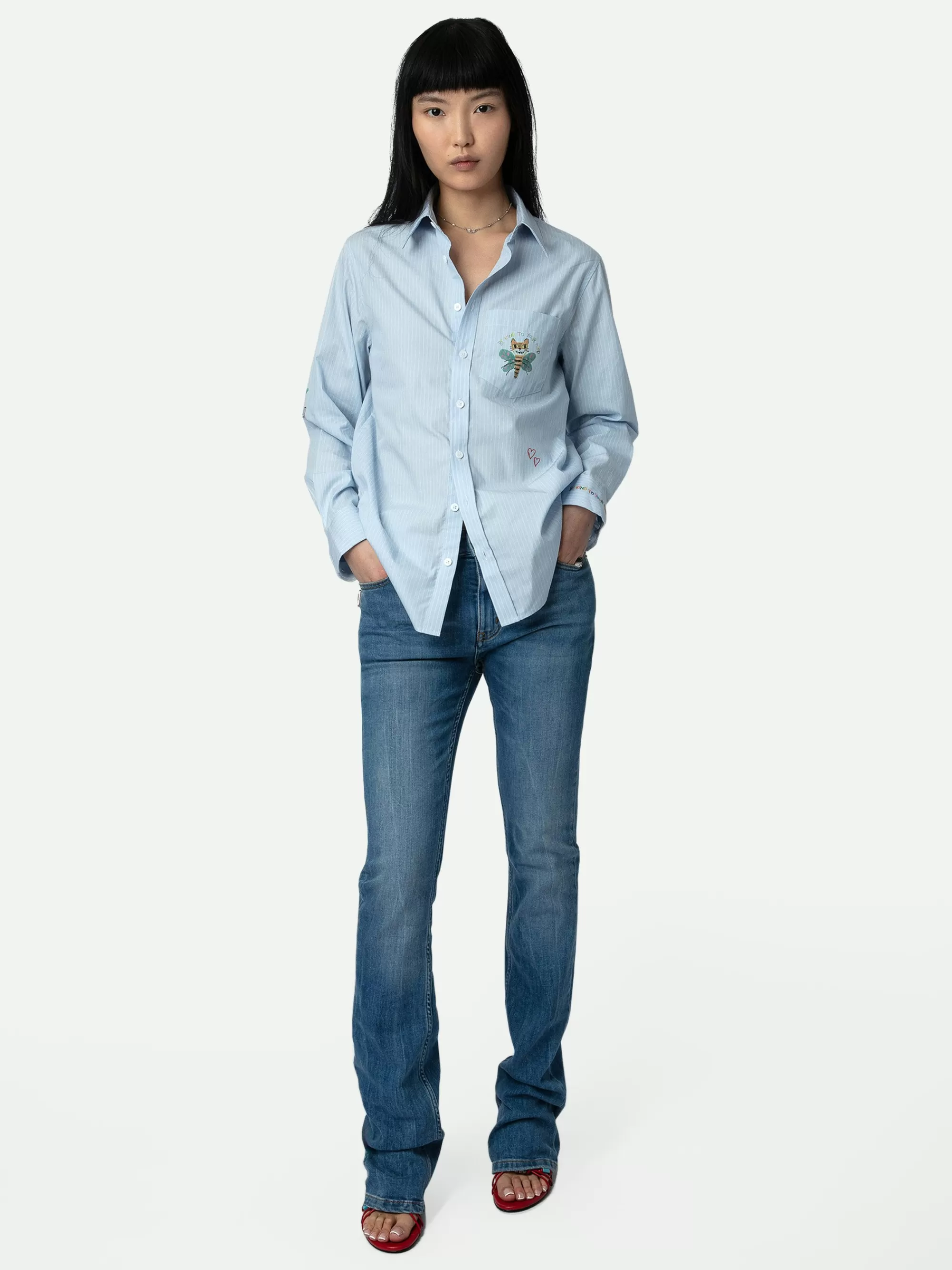Tops & Shirts | Spring/Summer 2024 | Zadig&Voltaire Taskiz Shirt Blue